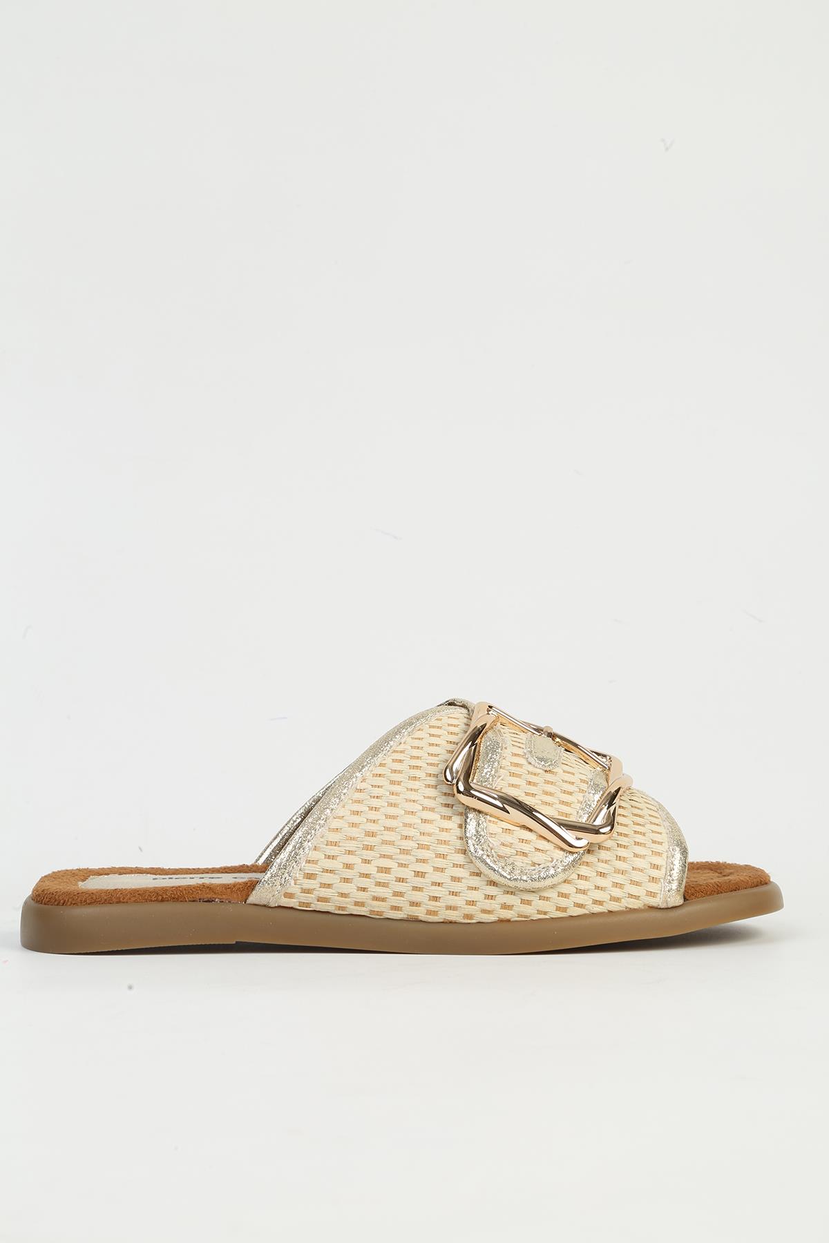 Bej Kadın Terlik PC-54776 - Görsel 2