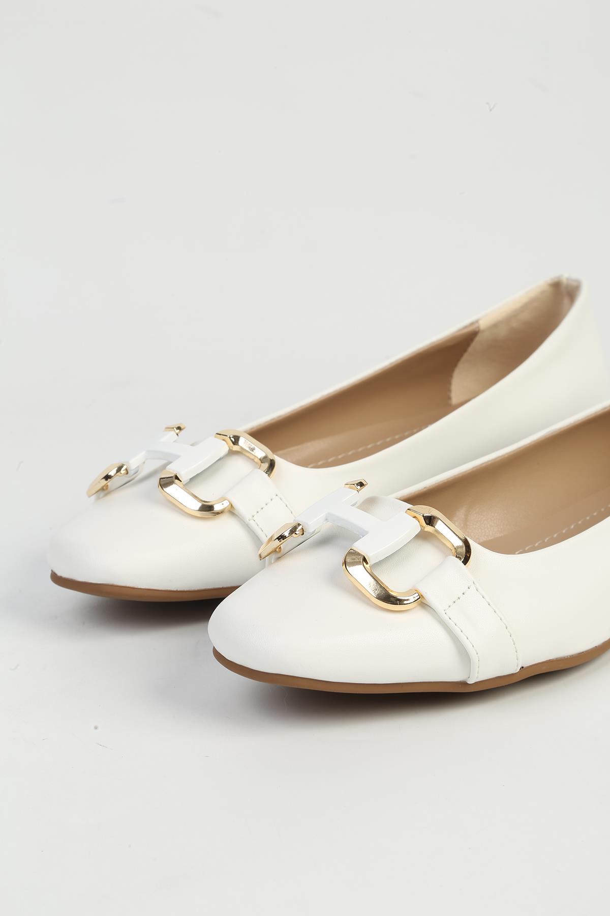 Beyaz Kadın Babet PC-54746 - Görsel 5