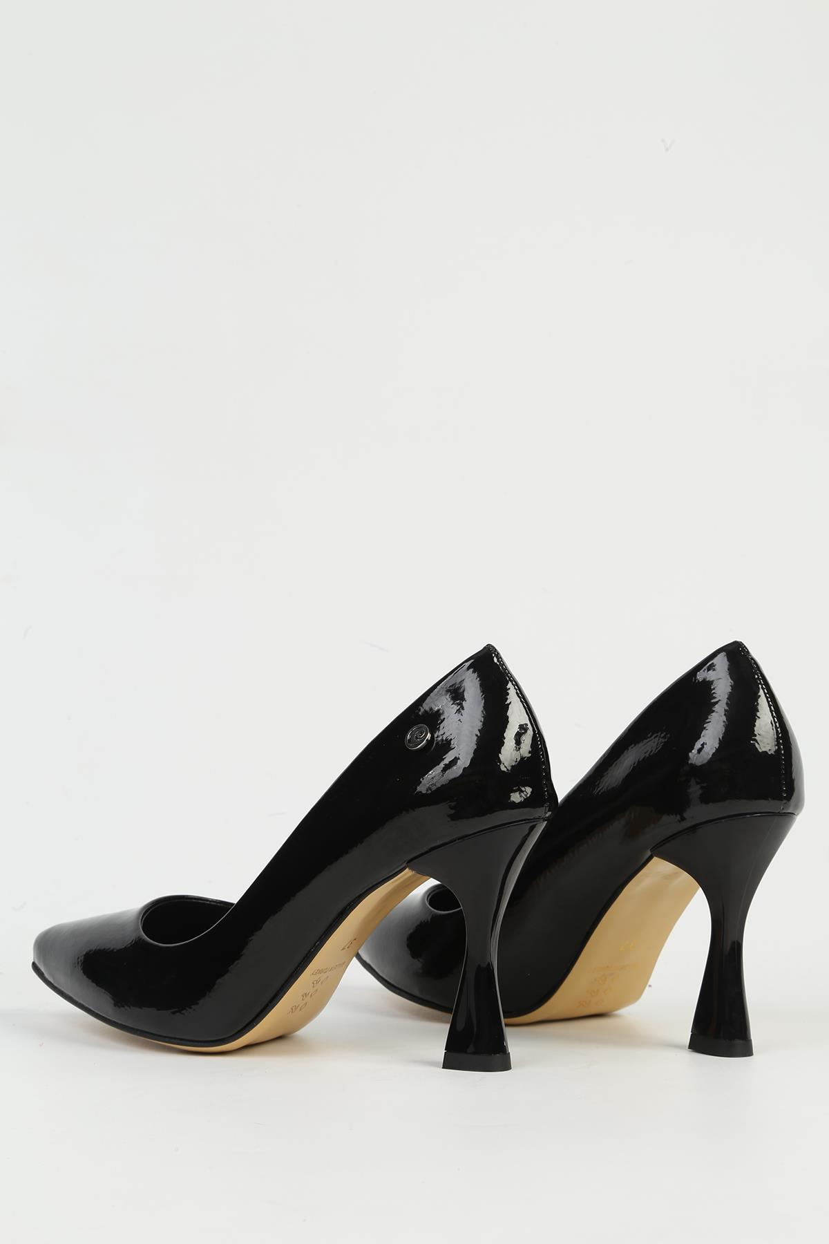 Siyah Kadın Topuklu Ayakkabı PC-54737 - Görsel 4