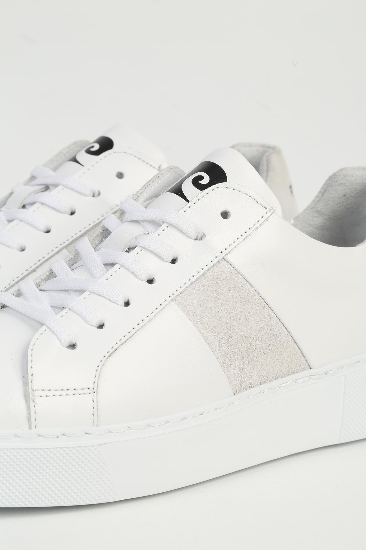 Deri Kadın Beyaz Sneaker PC-32723 - Görsel 5