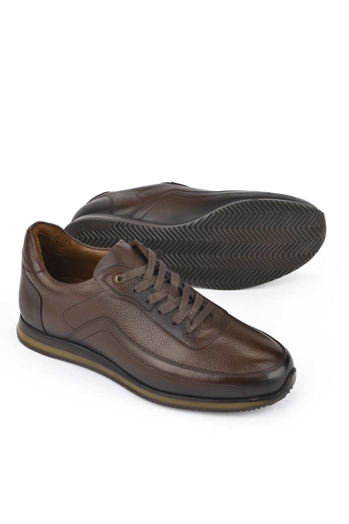 Erkek Hakiki Deri Ayakkabı 151745Z0828 Kahve - Görsel 5