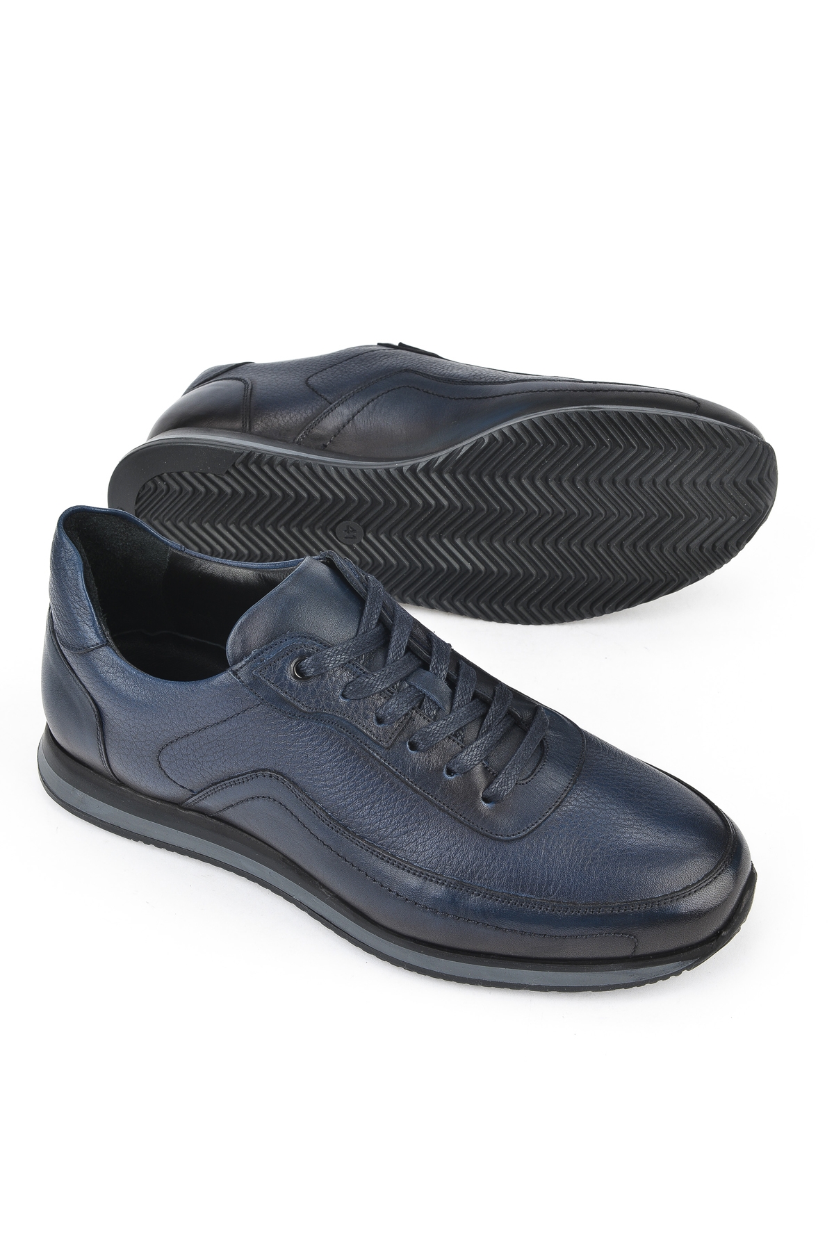 Erkek Hakiki Deri Ayakkabı 151745Z0828 Lacivert - Görsel 5
