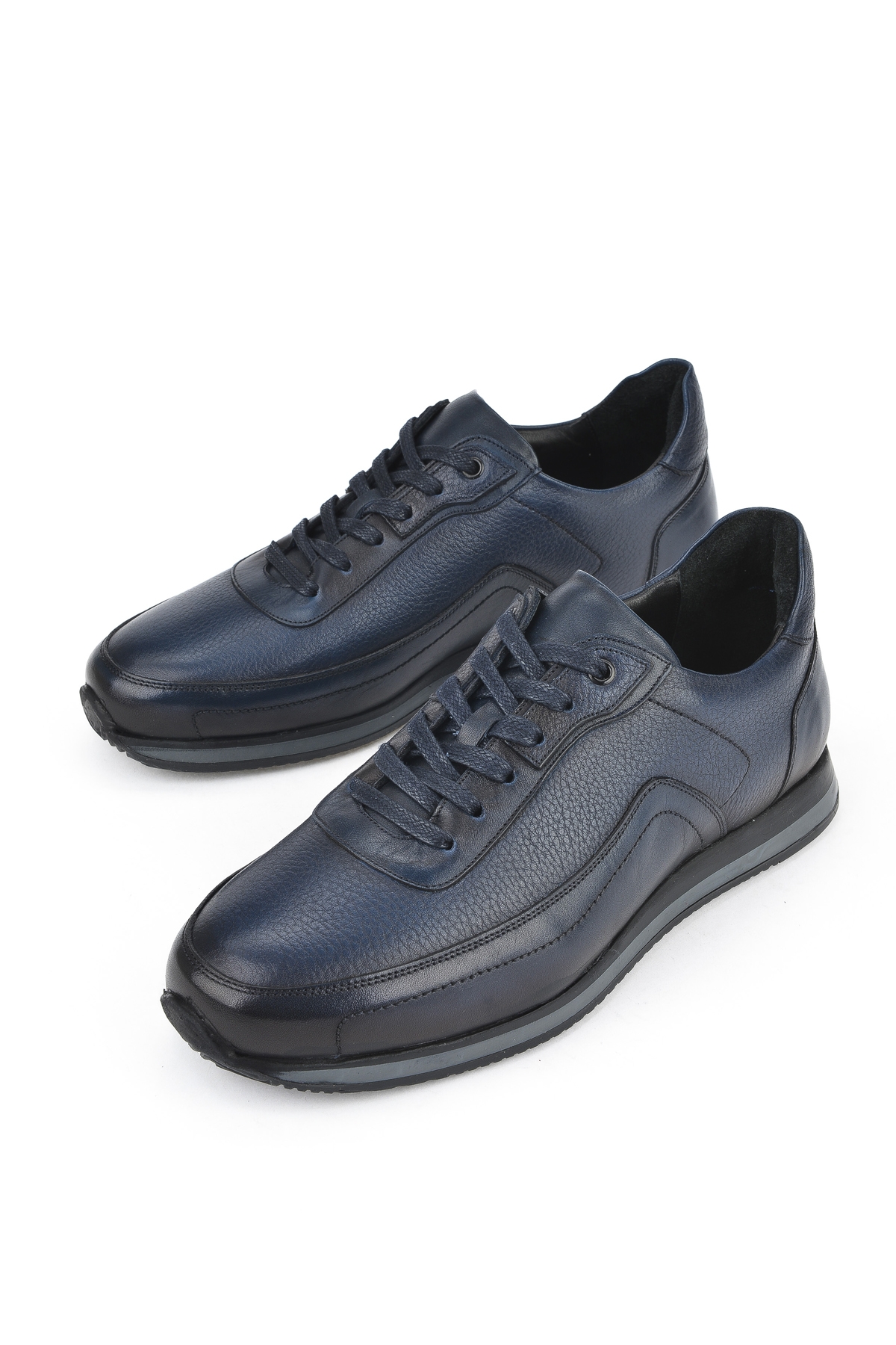 Erkek Hakiki Deri Ayakkabı 151745Z0828 Lacivert - Görsel 6