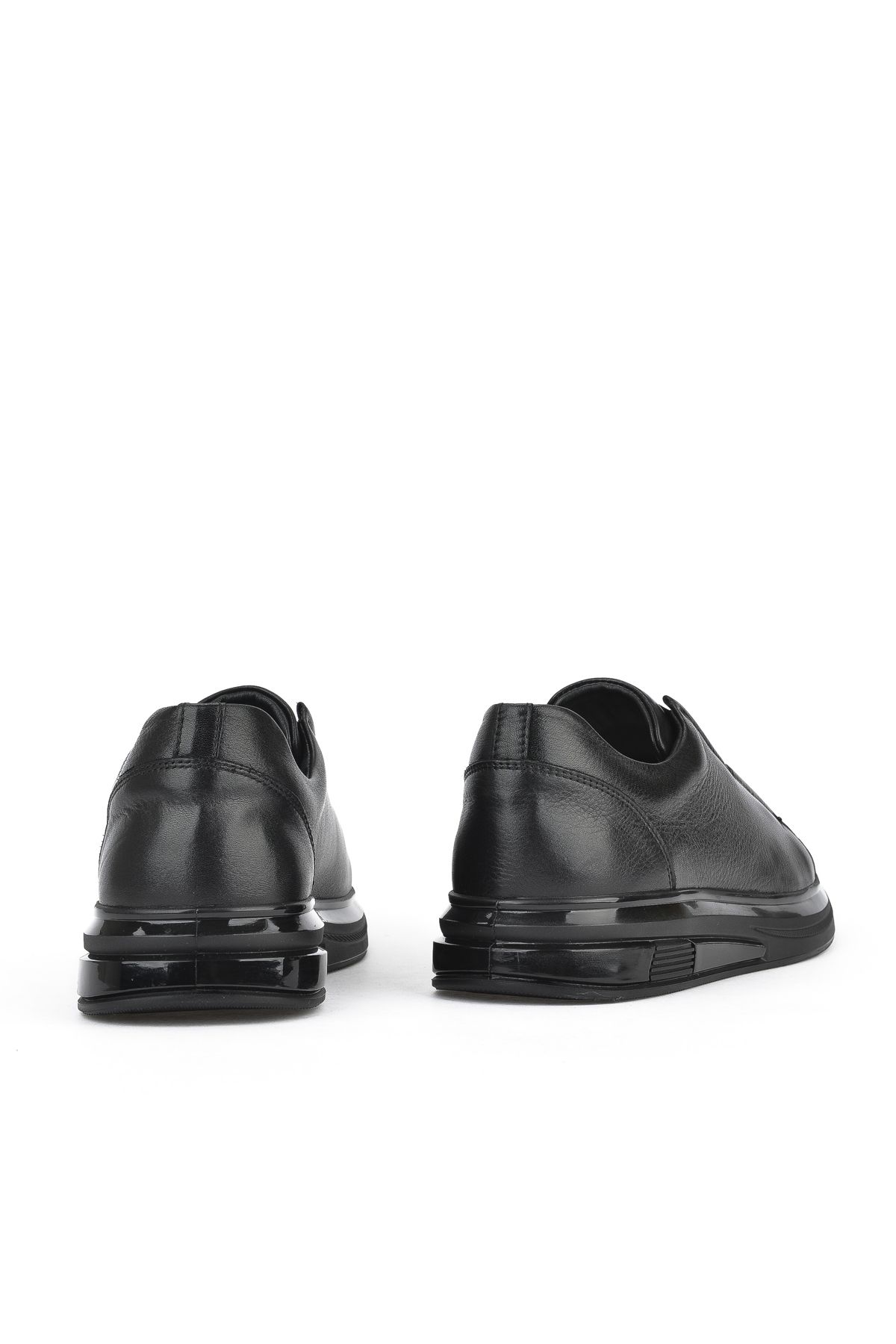 Erkek Hakiki Deri Sneaker 151983Z2050 Siyah - Görsel 4