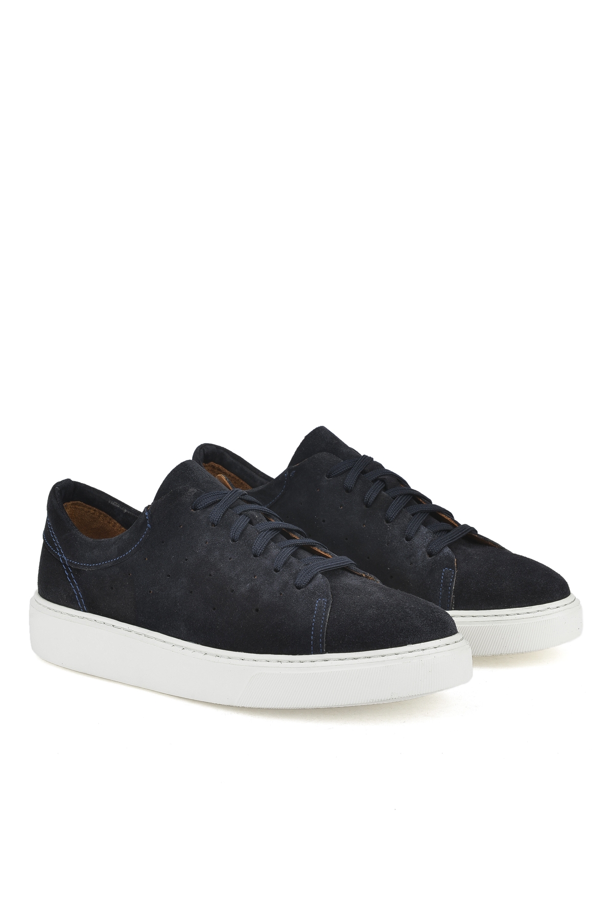 Erkek Hakiki Deri Sneaker 1511026Z8952 Lacivert - Görsel 3