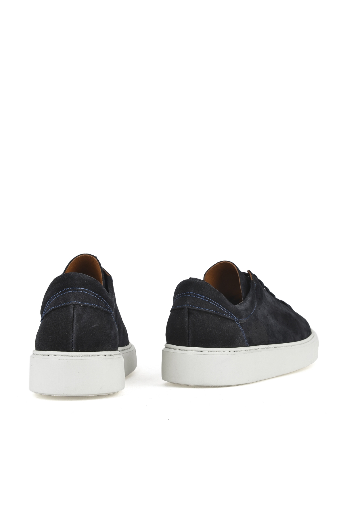 Erkek Hakiki Deri Sneaker 1511026Z8952 Lacivert - Görsel 4