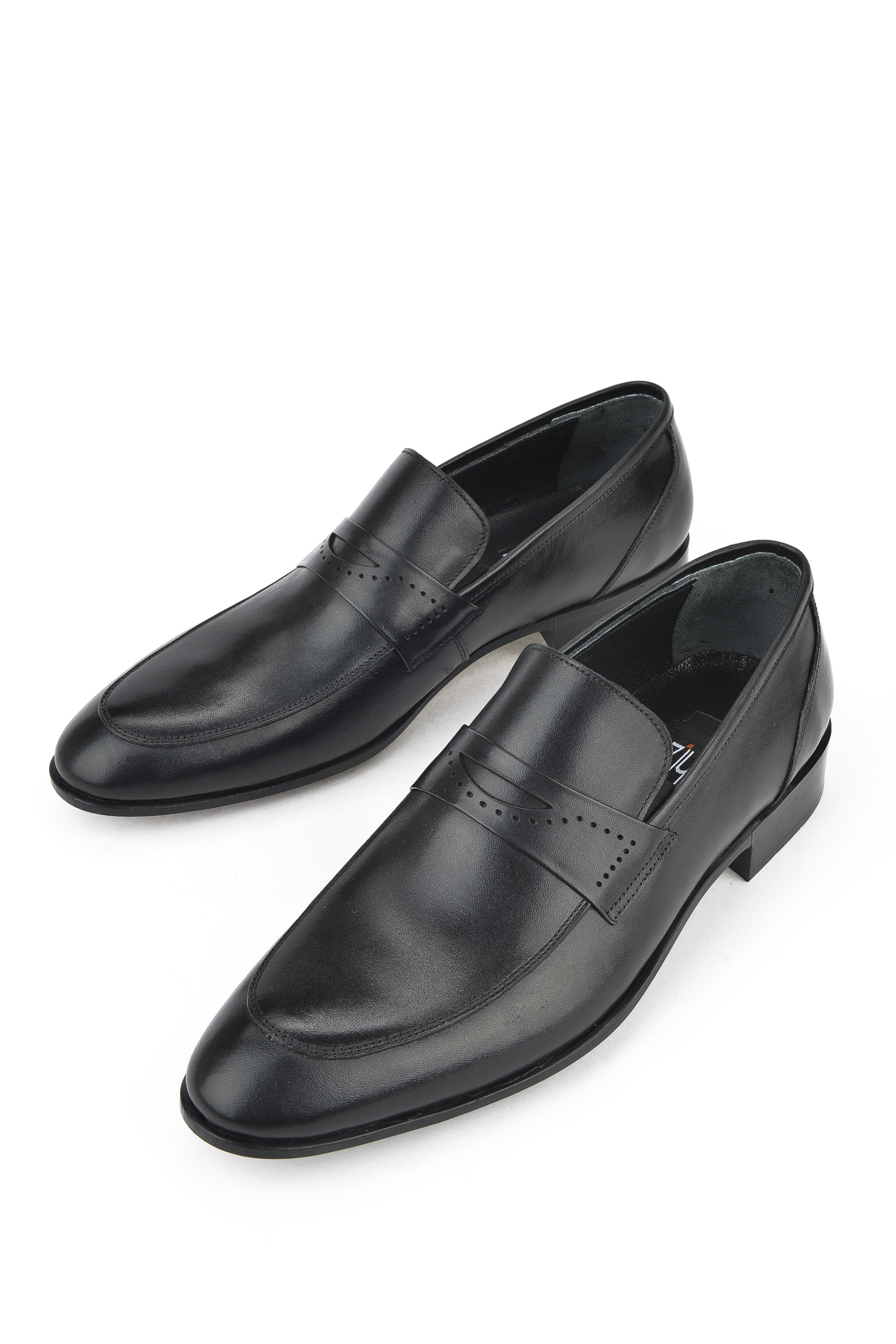 Erkek Hakiki Deri Klasik Ayakkabı 151985Z0140 Siyah - Görsel 6
