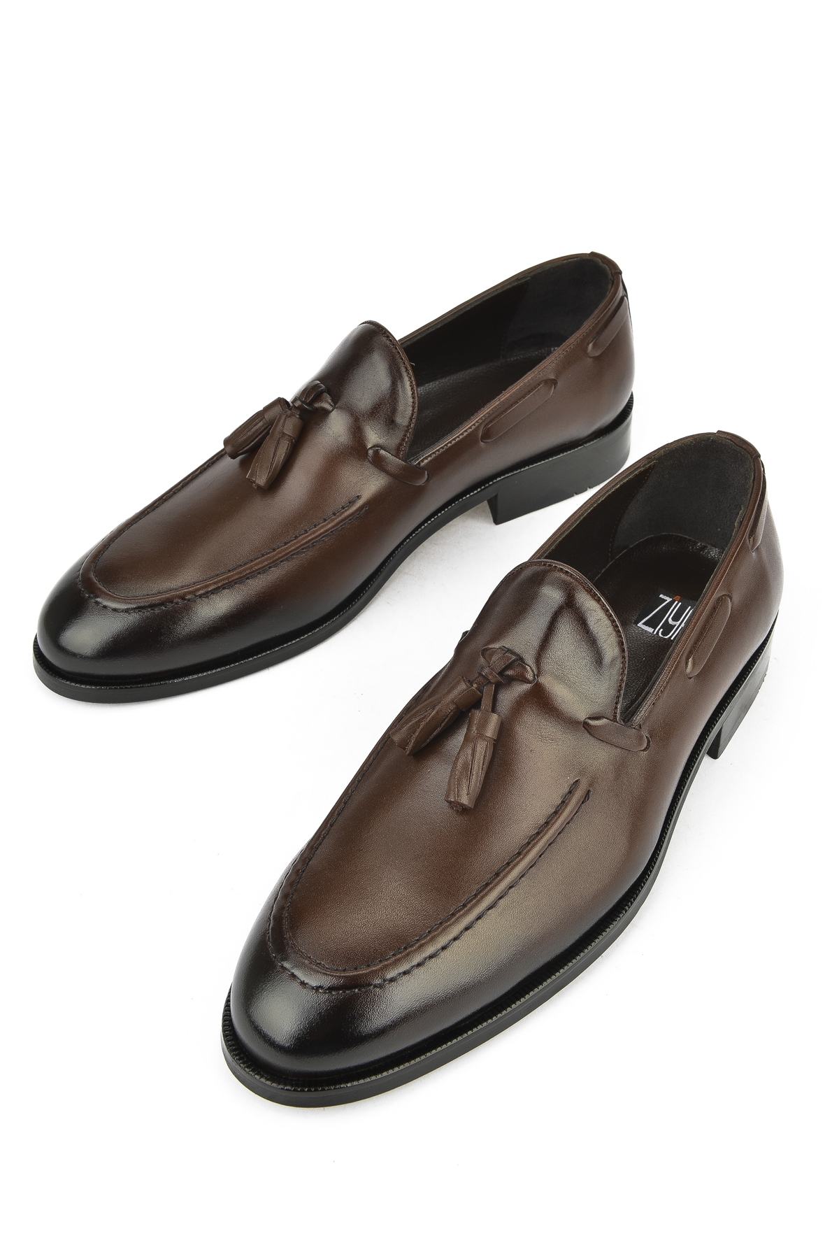 Erkek Hakiki Deri Klasik Ayakkabı 1511027Z206 Kahve - Görsel 6