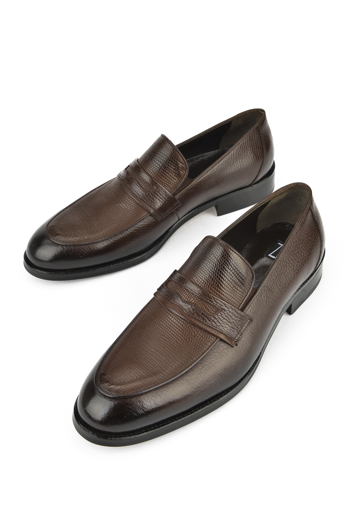Erkek Hakiki Deri Klasik Ayakkabı 1511027Z086 Kahve - Görsel 6