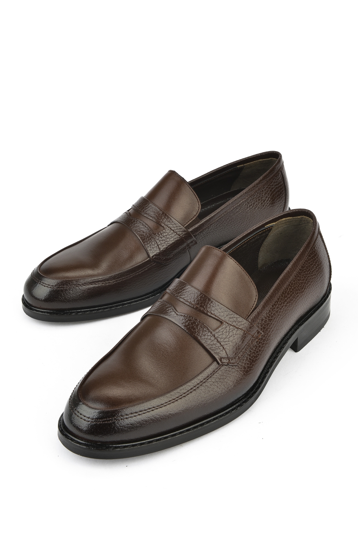 Erkek Hakiki Deri Klasik Ayakkabı 1511027Z468 Kahve - Görsel 6