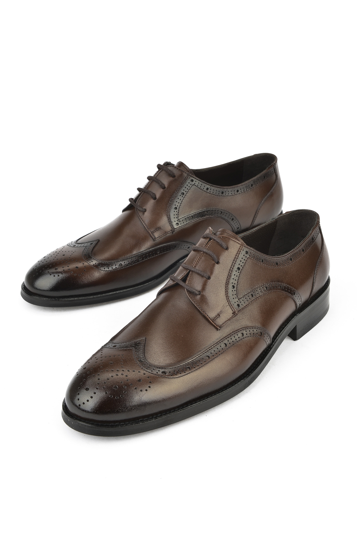 Erkek Hakiki Deri Klasik Ayakkabı 1511027Z409 Kahve - Görsel 6