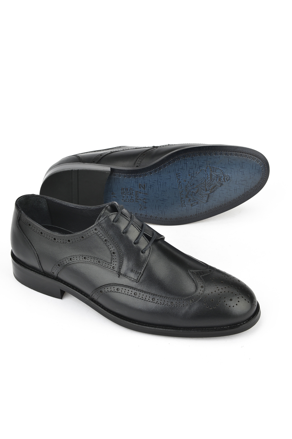 Erkek Hakiki Deri Klasik Ayakkabı 1511027Z409 Siyah - Görsel 5