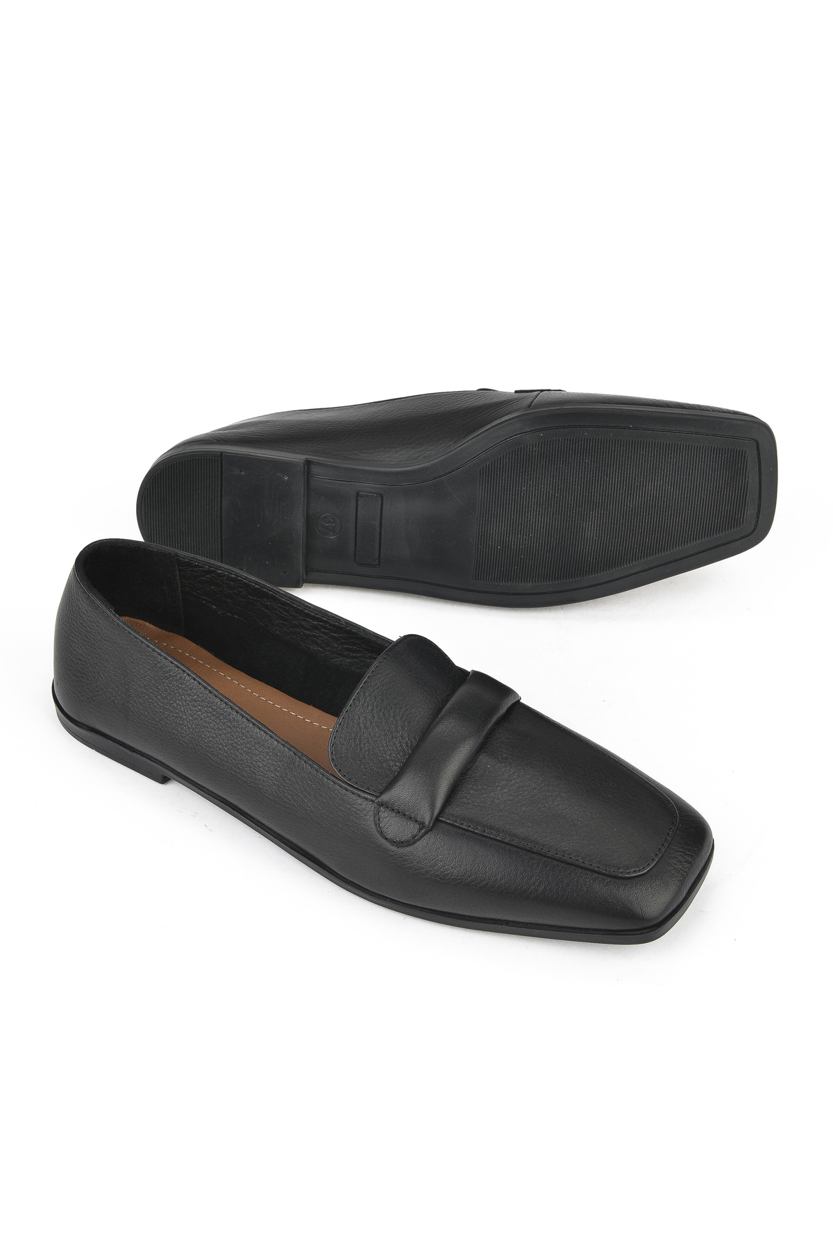 Hakiki Deri Kadın Ayakkabı 1511044Z202 Siyah - Görsel 5