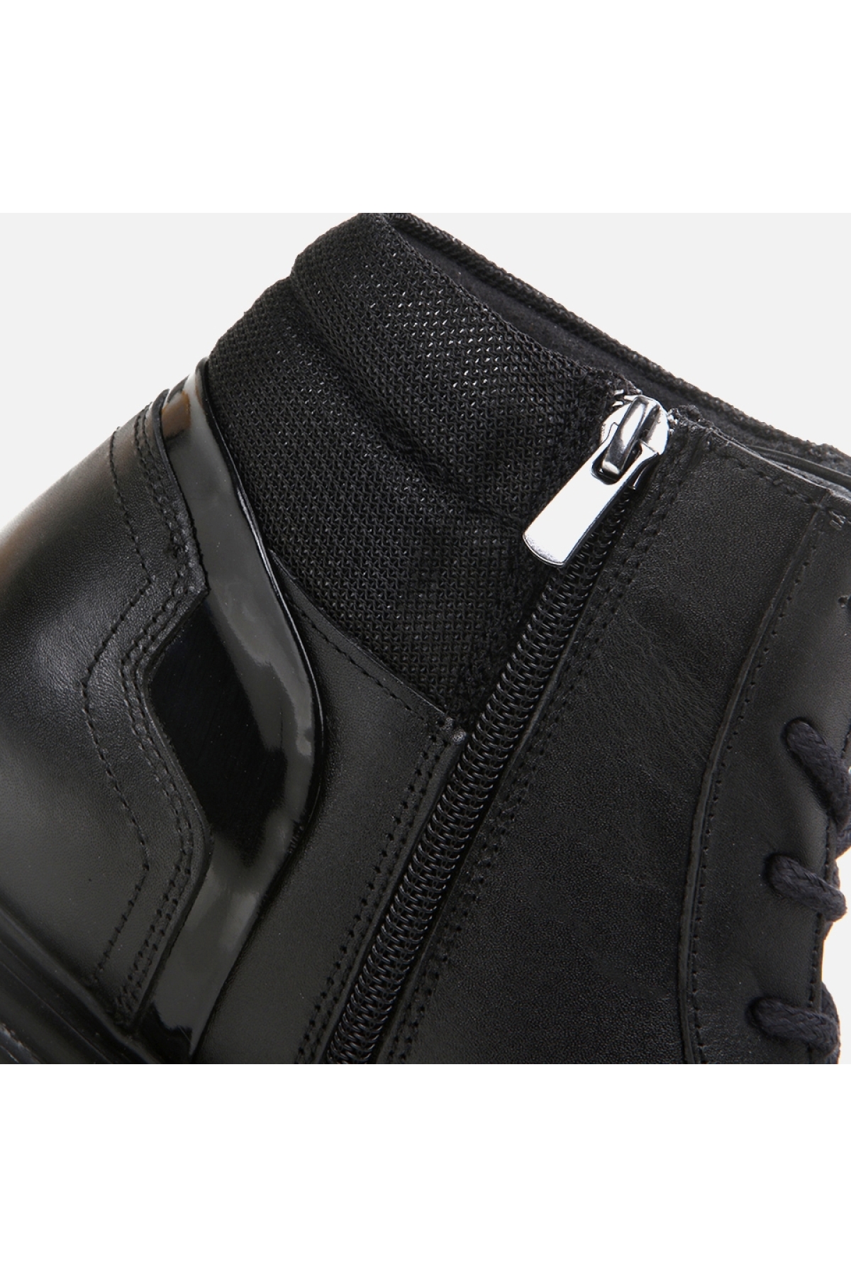 Hakiki Deri Siyah Erkek Günlük Bot - Görsel 6