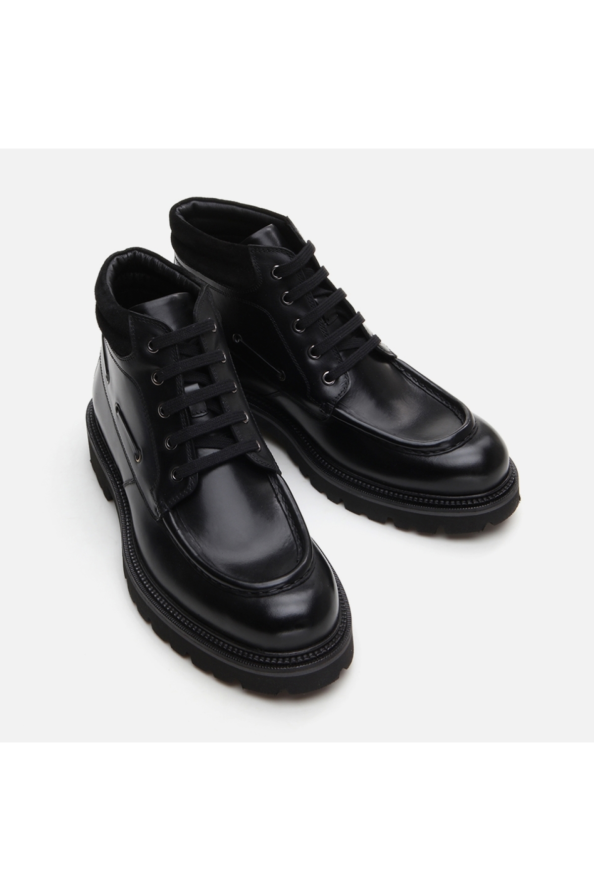 Hakiki Deri Siyah Erkek Günlük Bot - Görsel 4