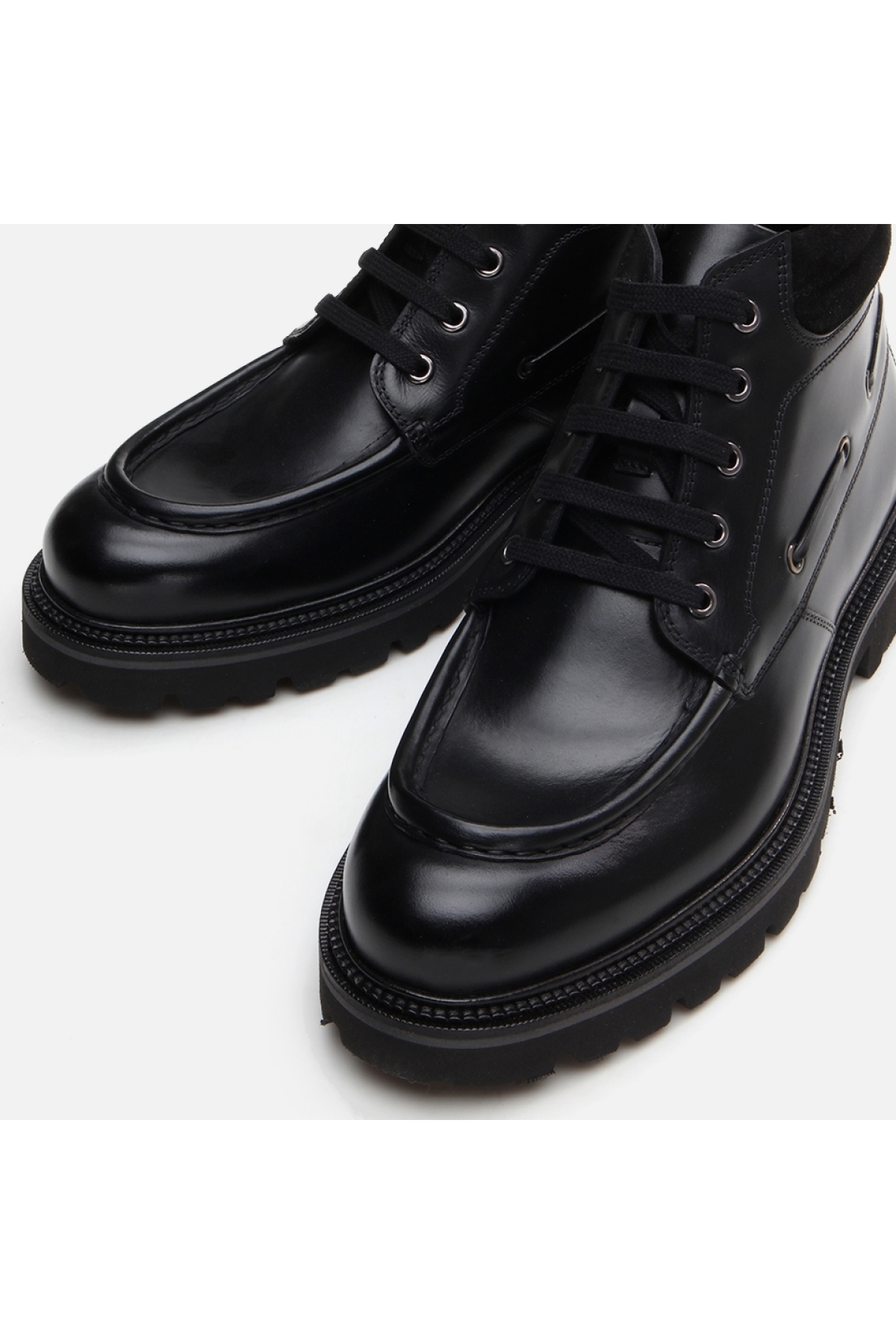 Hakiki Deri Siyah Erkek Günlük Bot - Görsel 5