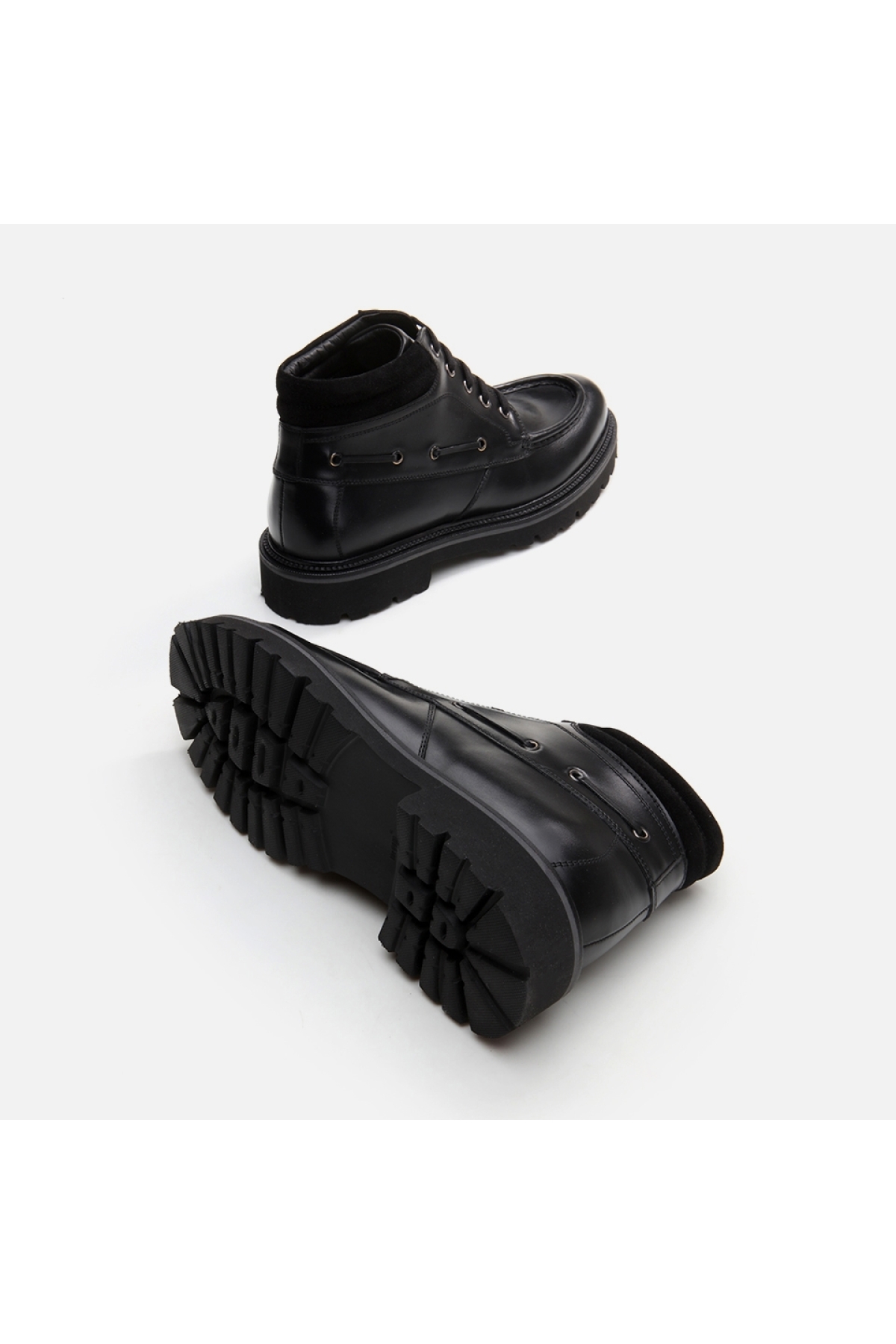 Hakiki Deri Siyah Erkek Günlük Bot - Görsel 7