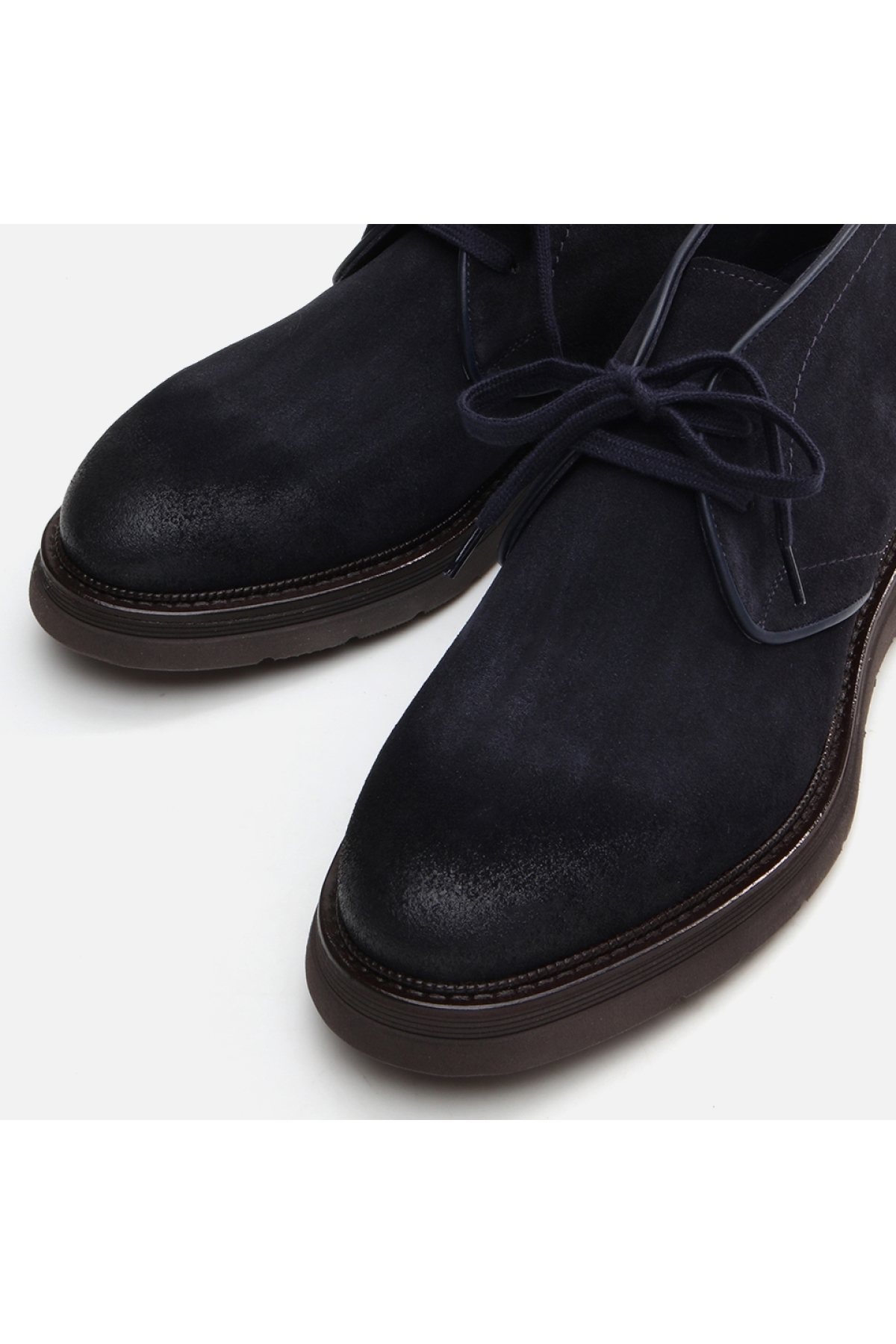Hakiki Deri Lacivert Erkek Günlük Bot - Görsel 5