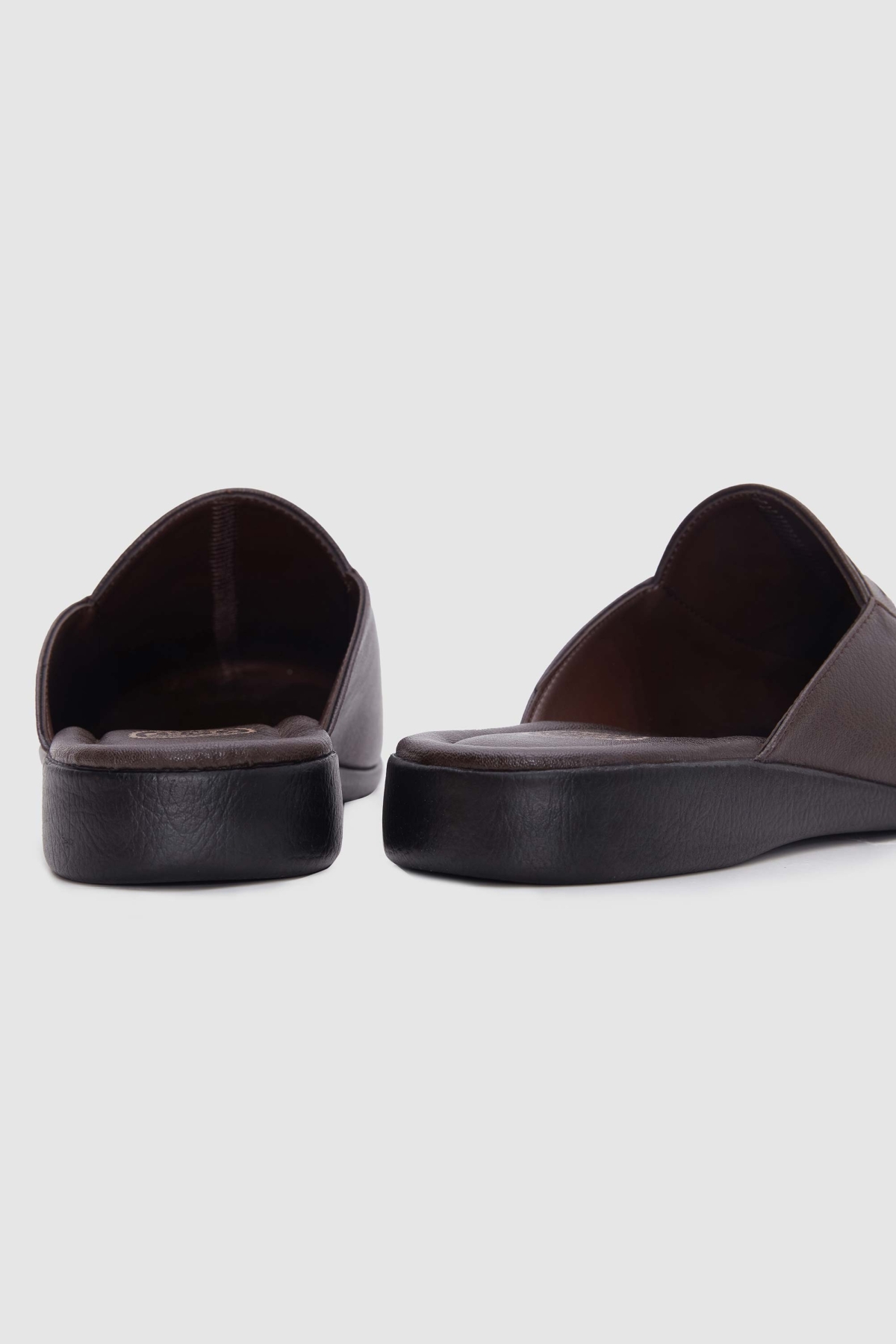 Ds Damat Kahverengi Misafir Çeyiz Damat Ev Erkek Terlik - Görsel 5