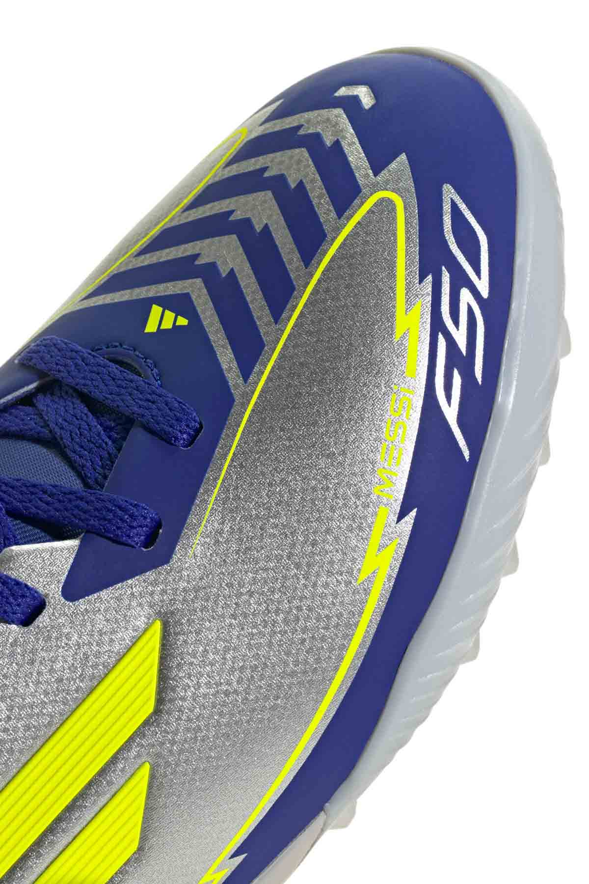 adidas F50 LEAGUE TF J MESSI Gri Erkek Çocuk Krampon - Görsel 7