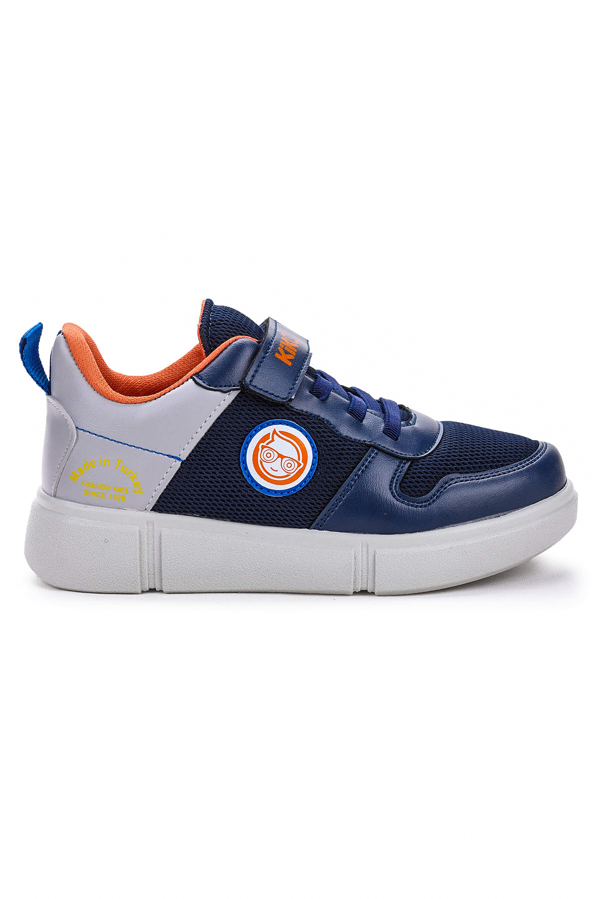 Nicce Cırtlı Fileli Erkek Çocuk Spor Ayakkabı Lacivert - Buz - Görsel 5