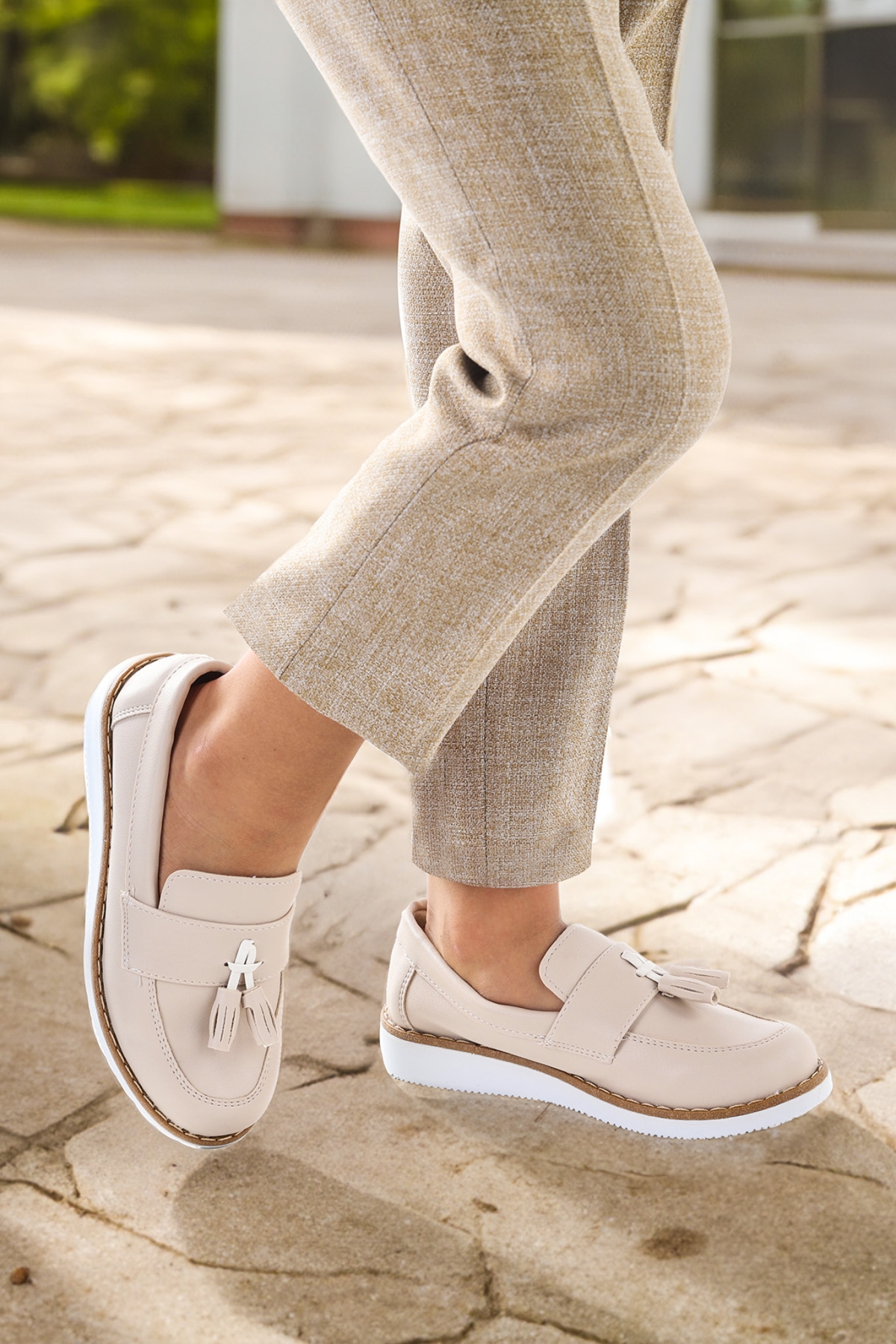 Cision Cilt Papyonlu Erkek Bebek Sünnet Ayakkabısı Krem - Görsel 3