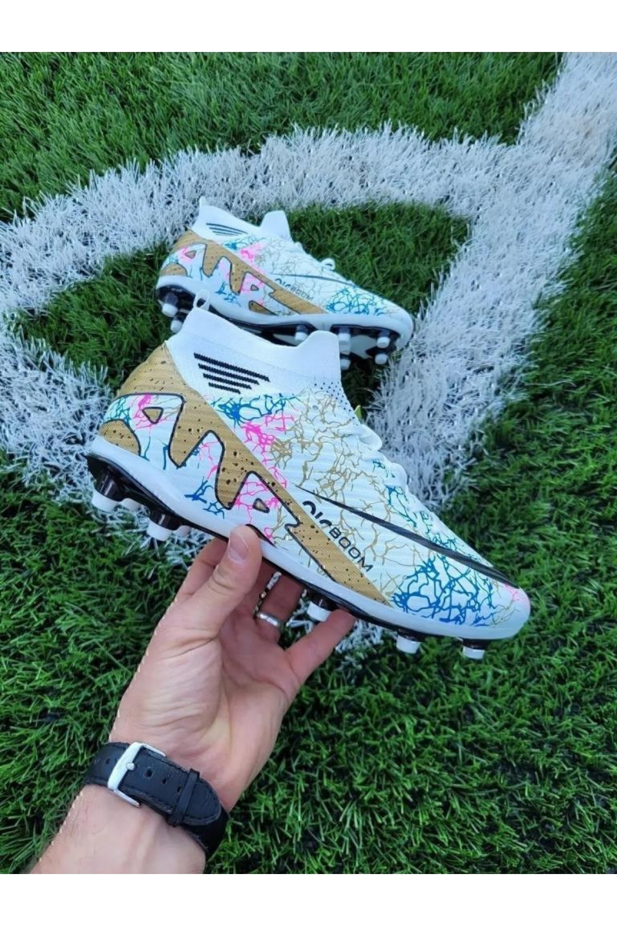 Laliga Air Çoraplı Halı Saha Ve Çim Zemin Krampon Futbol Ayakkabısı - Görsel 4