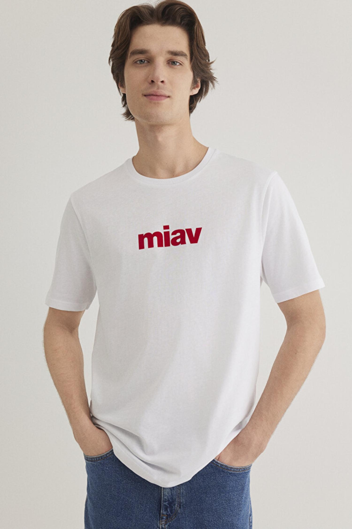 M067153-622 Erkek Miav Baskılı T-Shirt