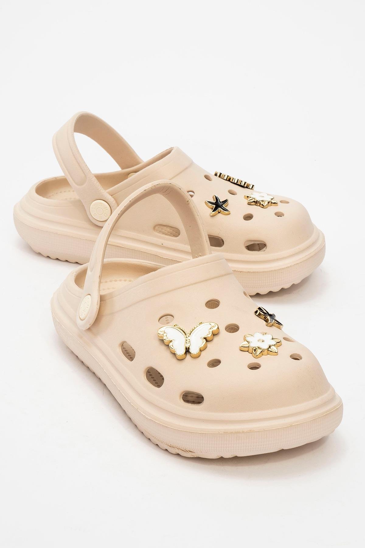 Çocuk Sabo Terlik 26-30 EKRU - Görsel 2