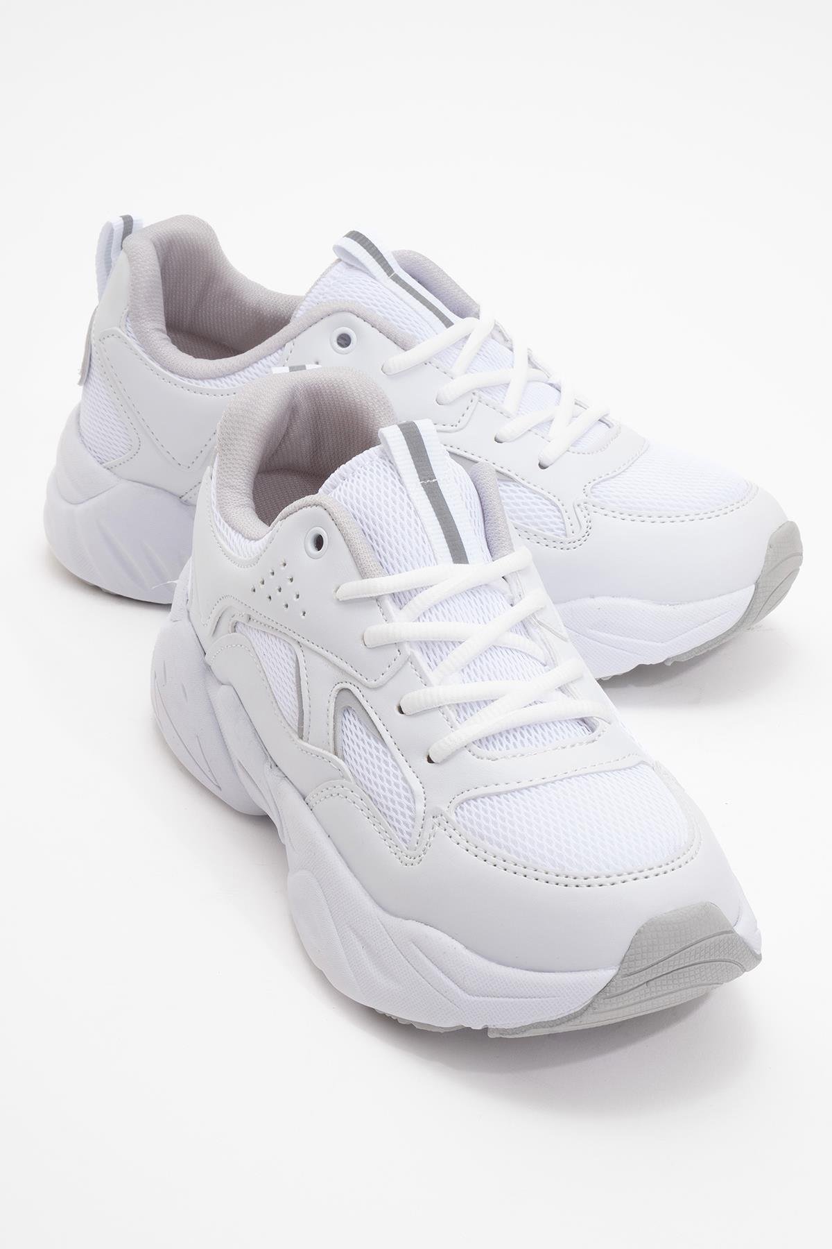 Kadın Bağcıklı Spor Ayakkabı BEYAZ BUZ - Görsel 2