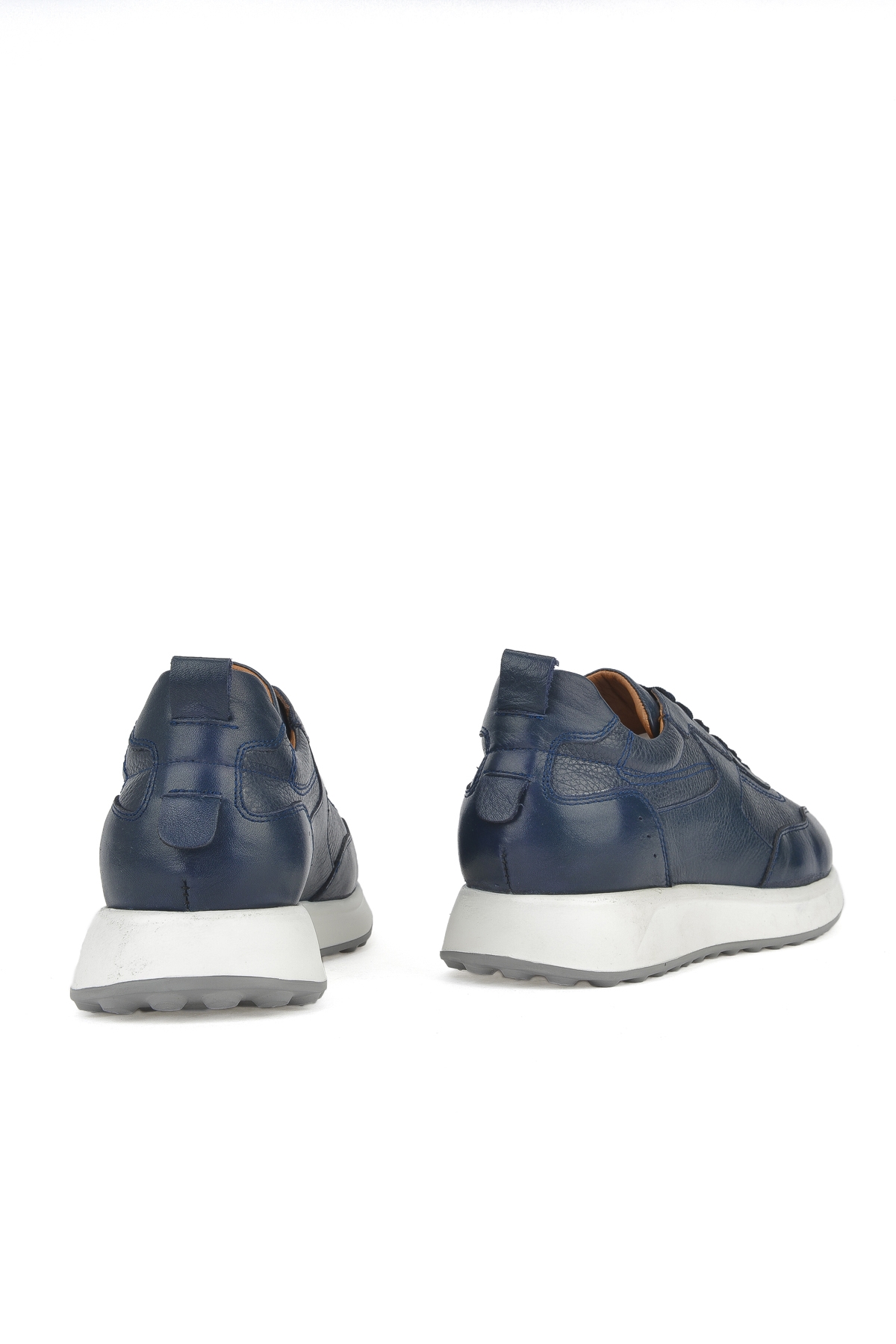 Erkek Hakiki Deri Sneaker 1511026Z280 Lacivert - Görsel 4