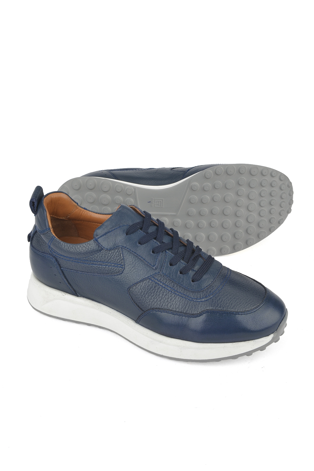 Erkek Hakiki Deri Sneaker 1511026Z280 Lacivert - Görsel 5