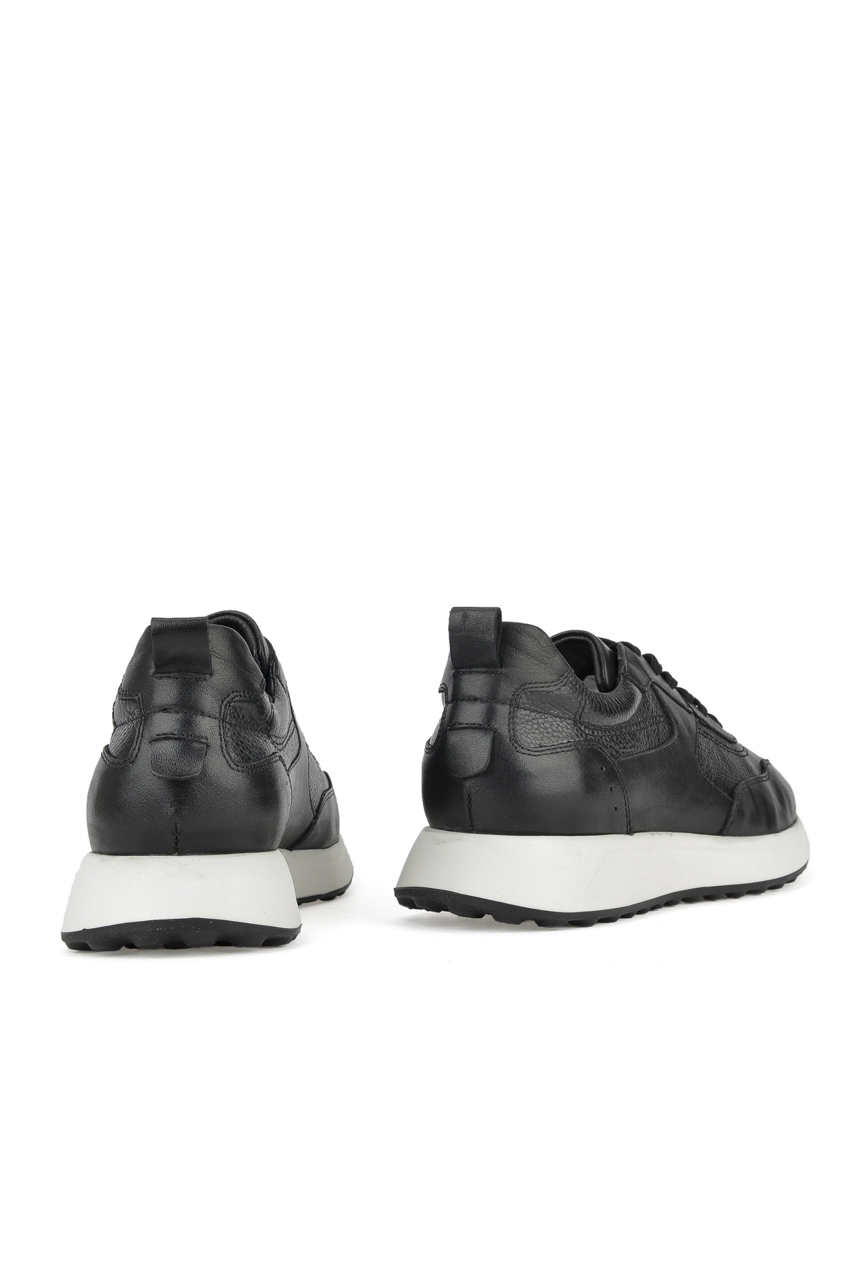 Erkek Hakiki Deri Sneaker 1511026Z280 Siyah - Görsel 4