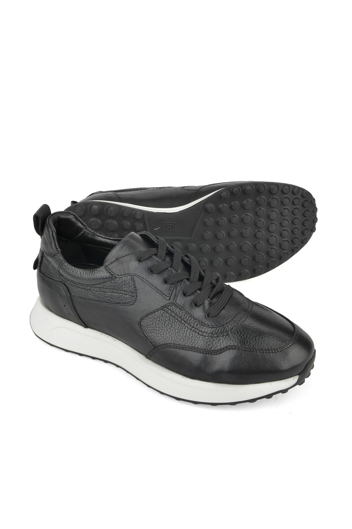 Erkek Hakiki Deri Sneaker 1511026Z280 Siyah - Görsel 5