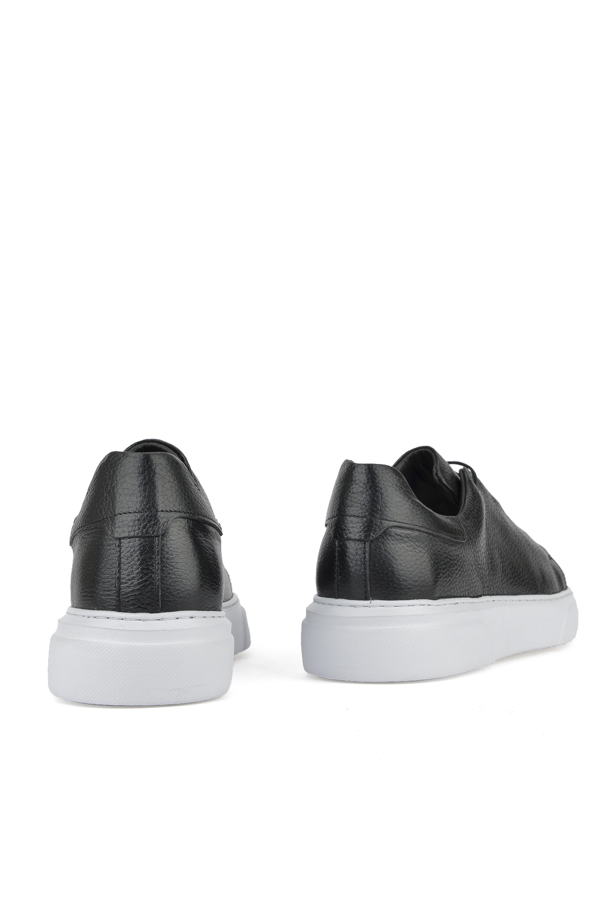 Erkek Hakiki Deri Sneaker 1511026Z855 Siyah - Görsel 4