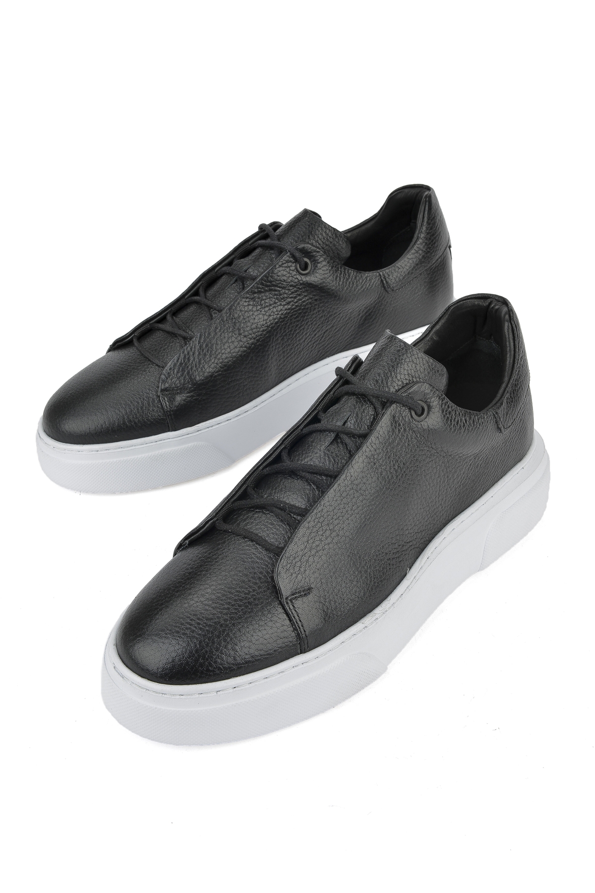 Erkek Hakiki Deri Sneaker 1511026Z855 Siyah - Görsel 6