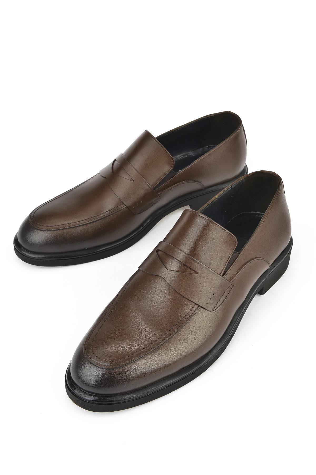 Erkek Hakiki Deri Klasik Ayakkabı 15148Z871 Kahve - Görsel 6