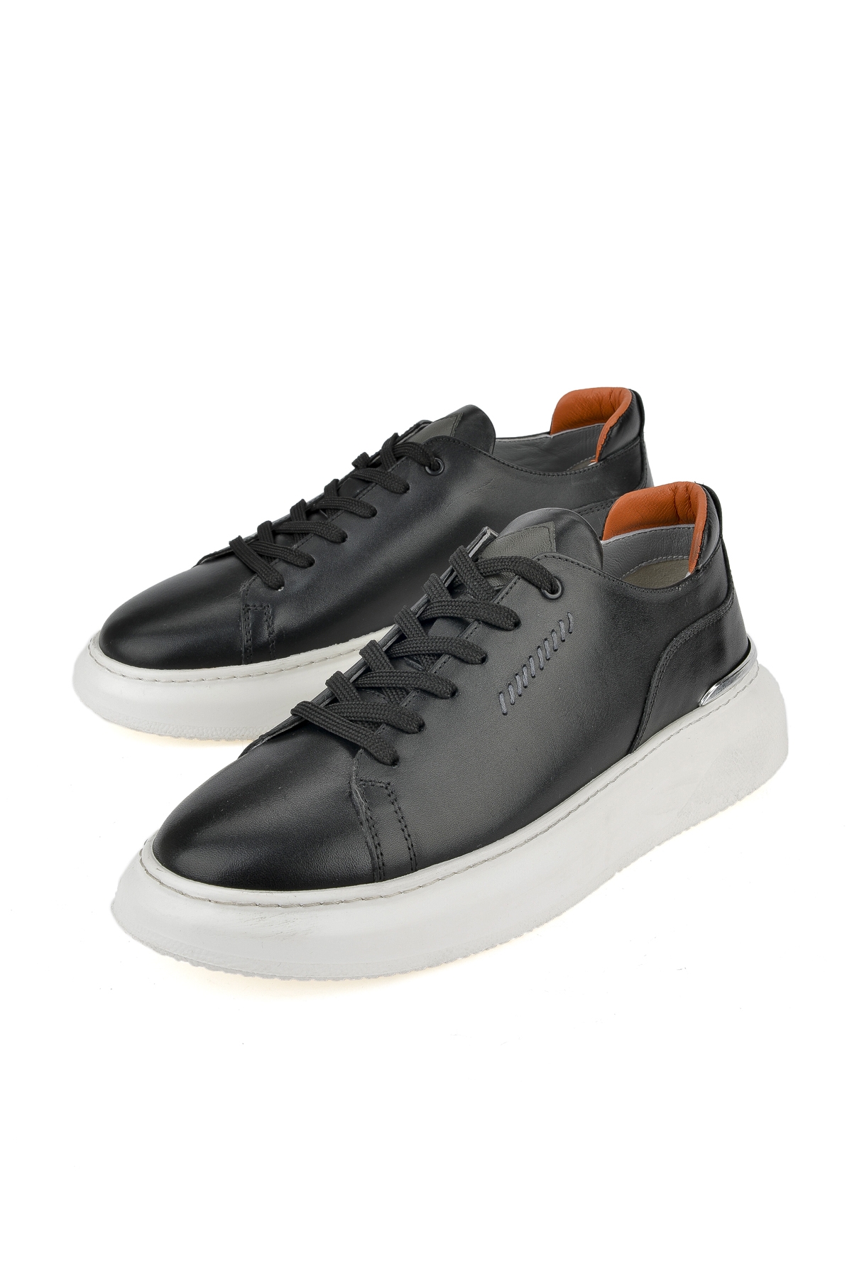 Erkek Hakiki Deri Sneaker 151987Z024 Siyah - Görsel 6