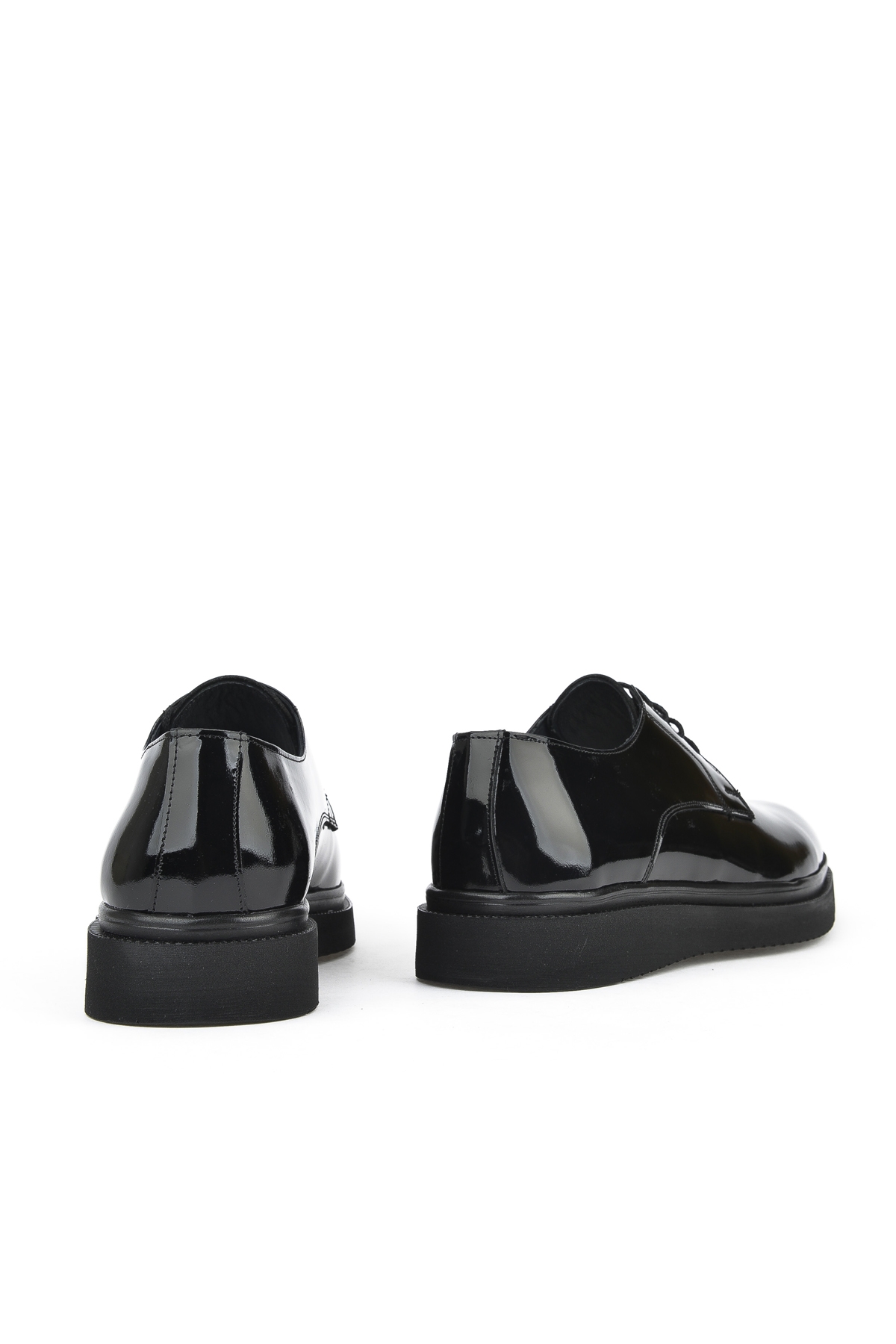 Erkek Hakiki Deri Klasik Ayakkabı 15148Z159 Siyah - Görsel 4