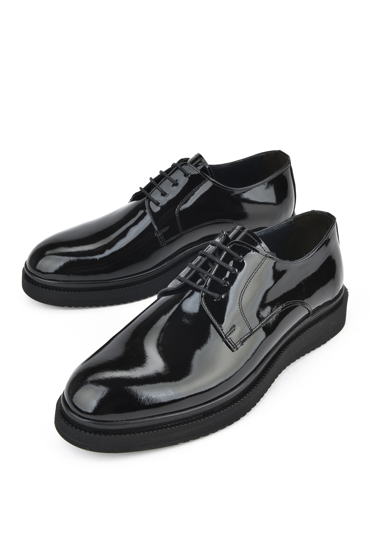 Erkek Hakiki Deri Klasik Ayakkabı 15148Z159 Siyah - Görsel 6