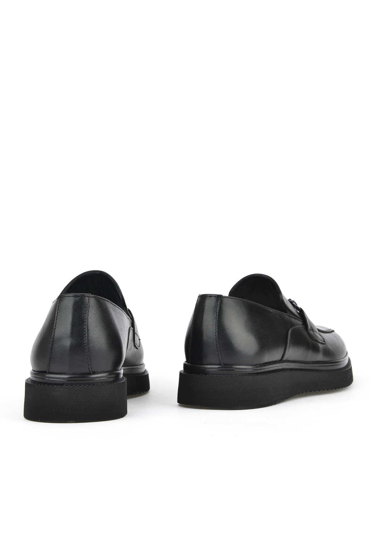 Erkek Hakiki Deri Klasik Ayakkabı 15148Z872 Siyah - Görsel 4
