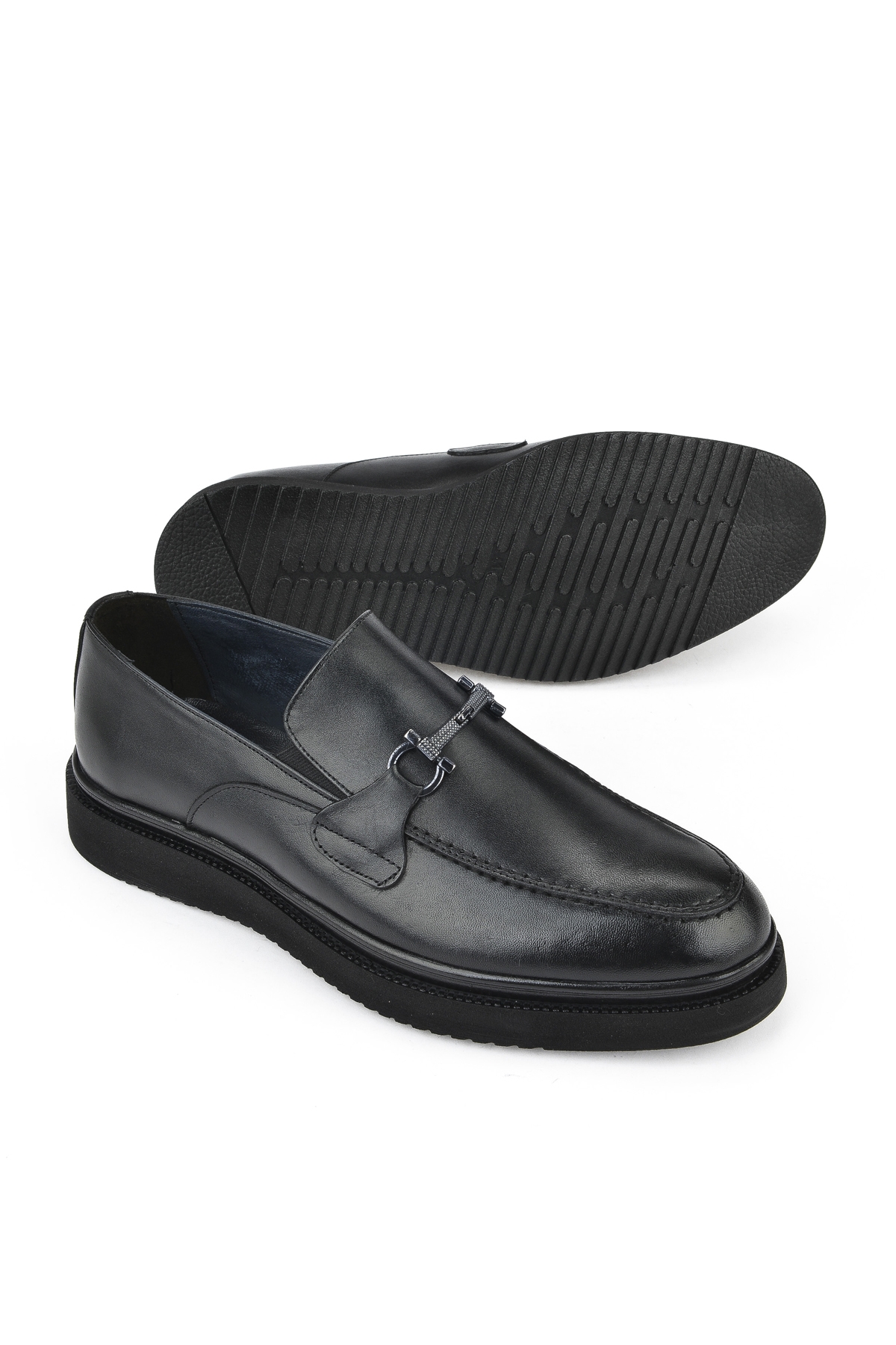 Erkek Hakiki Deri Klasik Ayakkabı 15148Z872 Siyah - Görsel 5