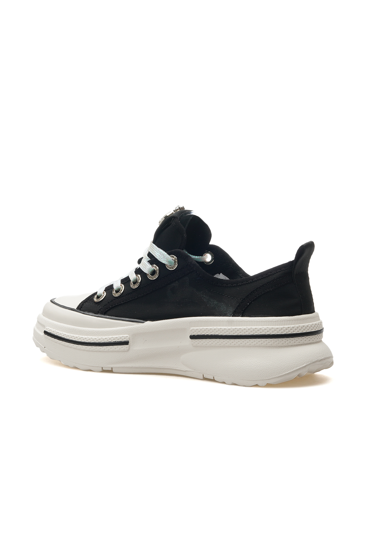 Kadın Taş Detaylı Sneaker Günlük Ayakkabı 25y 25y389 Z Siyah - Görsel 4