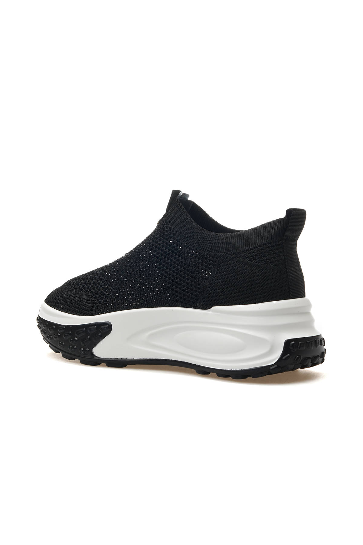 Kadın Taş Detaylı Sneaker Günlük Ayakkabı 25y 25y305-4 Z Siyah - Görsel 4