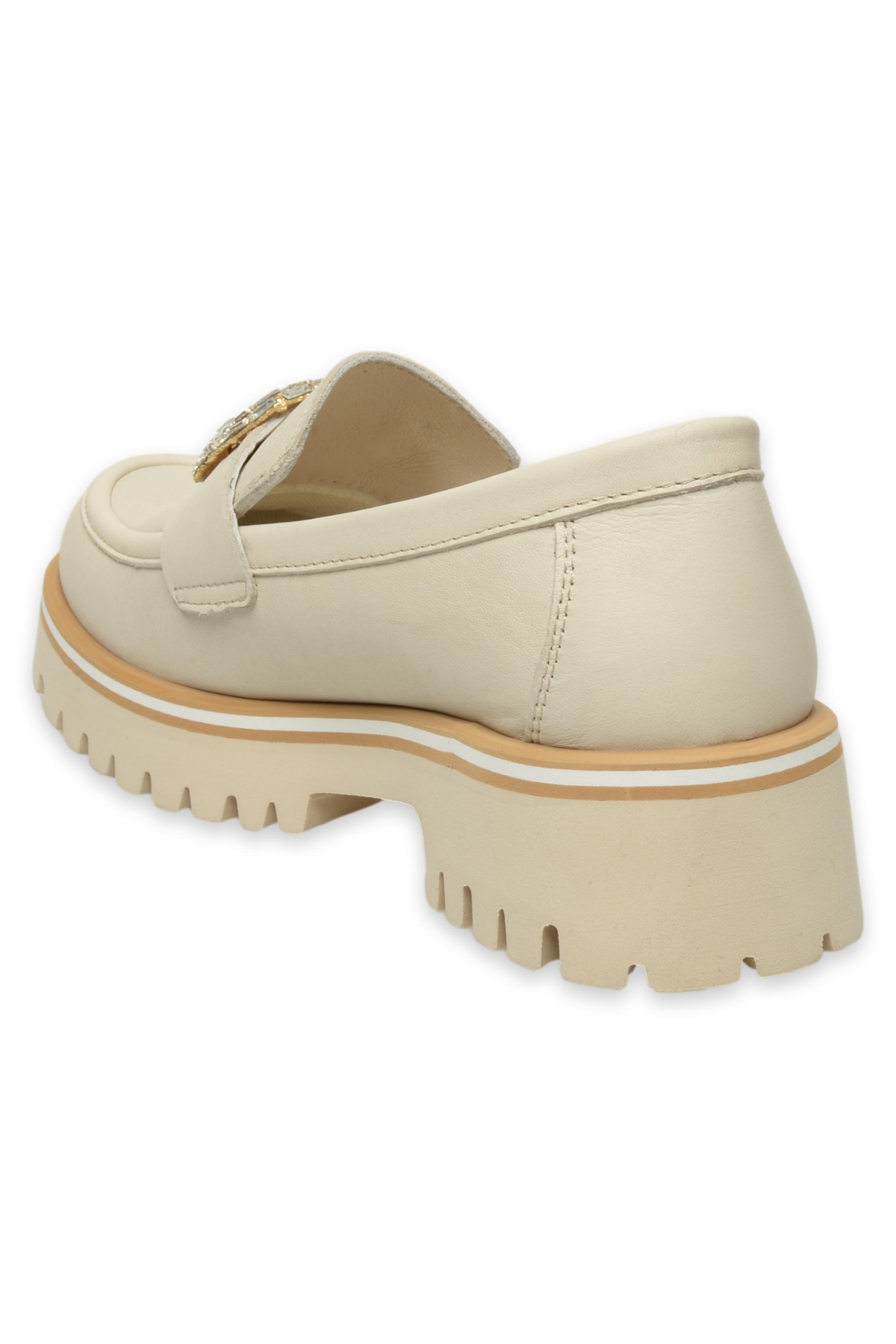 D25Ya-3855Z Günlük Krem Kadın Ayakkabı - Görsel 5