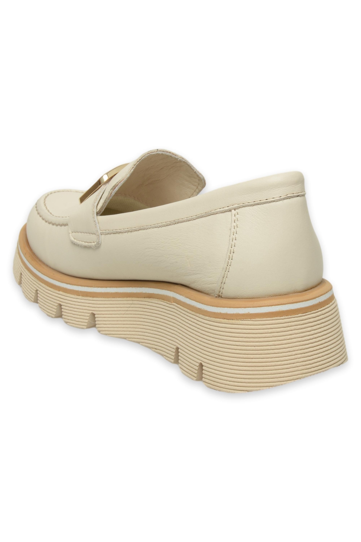 D25Ya-3760Z Günlük Krem Kadın Ayakkabı - Görsel 5
