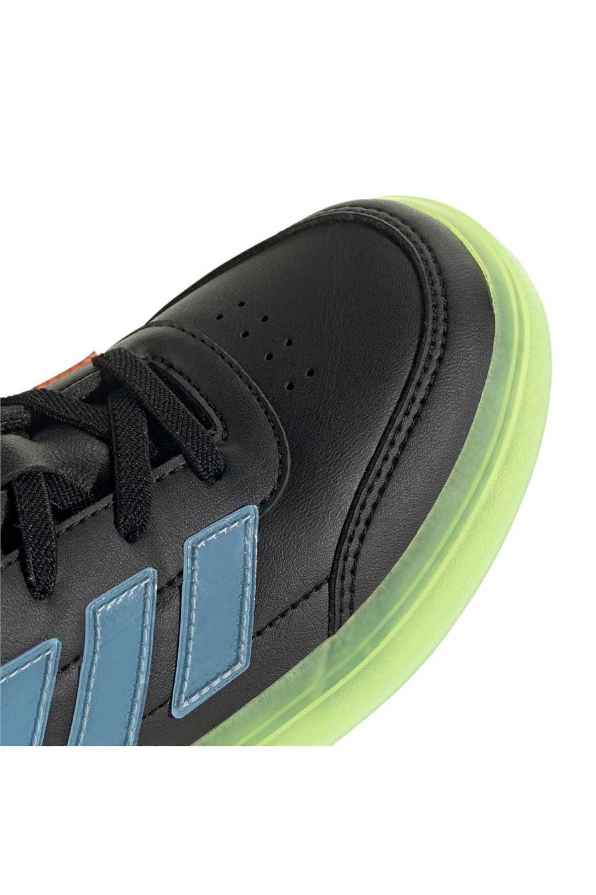 Unisex Çocuk Siyah Yürüyüş Ayakkabısı COURTBLOCK EL C JQ7351 - Görsel 10