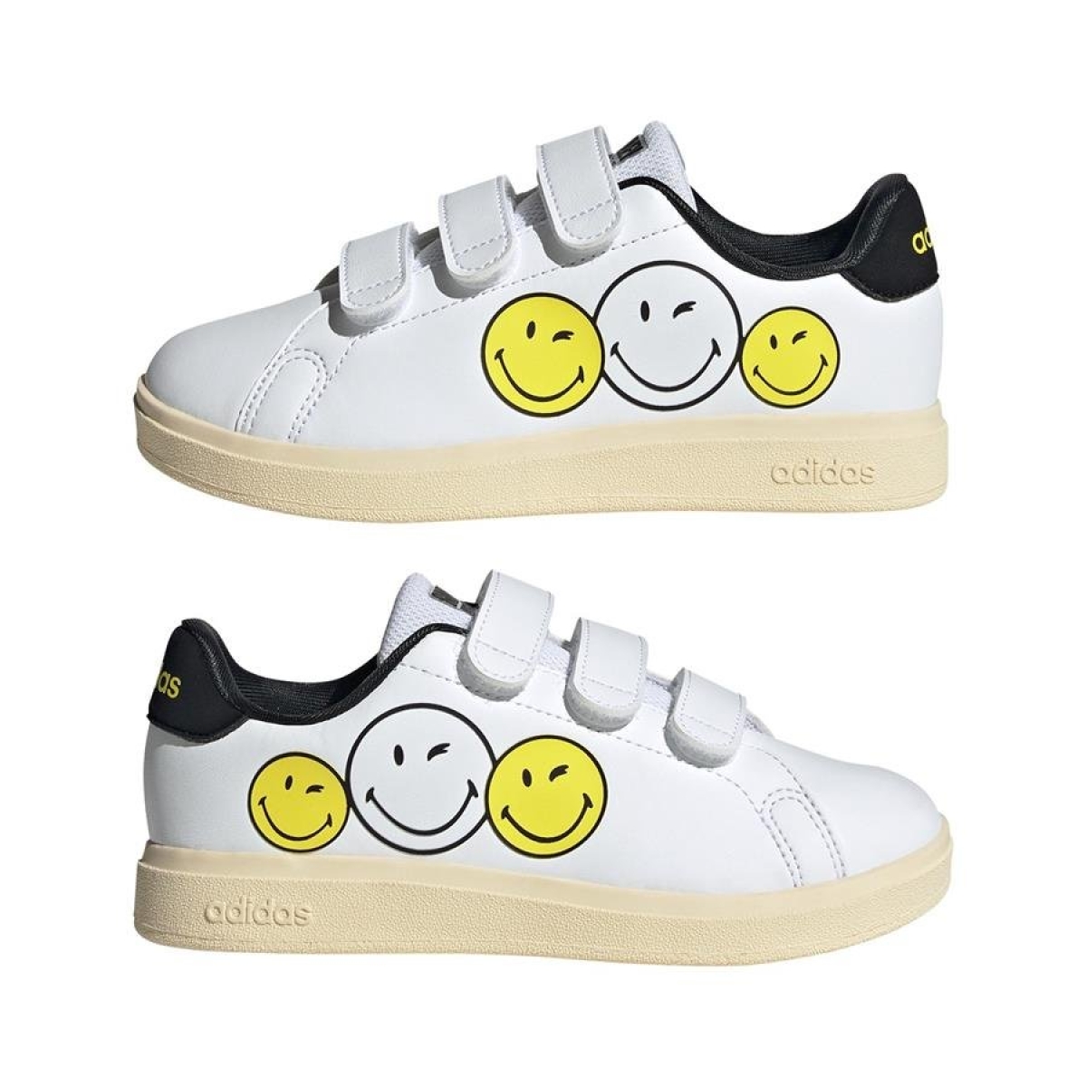 Unisex Çocuk Beyaz Yürüyüş Ayakkabısı ADVANTAGE SMILEY CF C IH6251 - Görsel 3