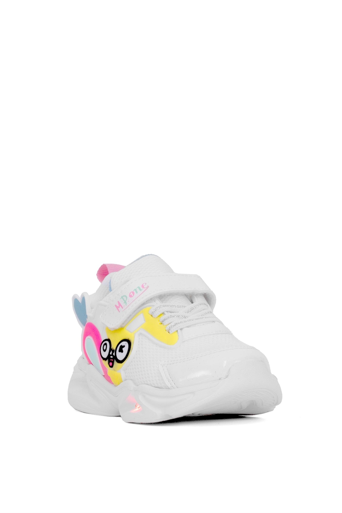 251-3435PT Patik Kız Çocuk Yürüyüş Ayakkabısı Beyaz - Pembe - Görsel 3