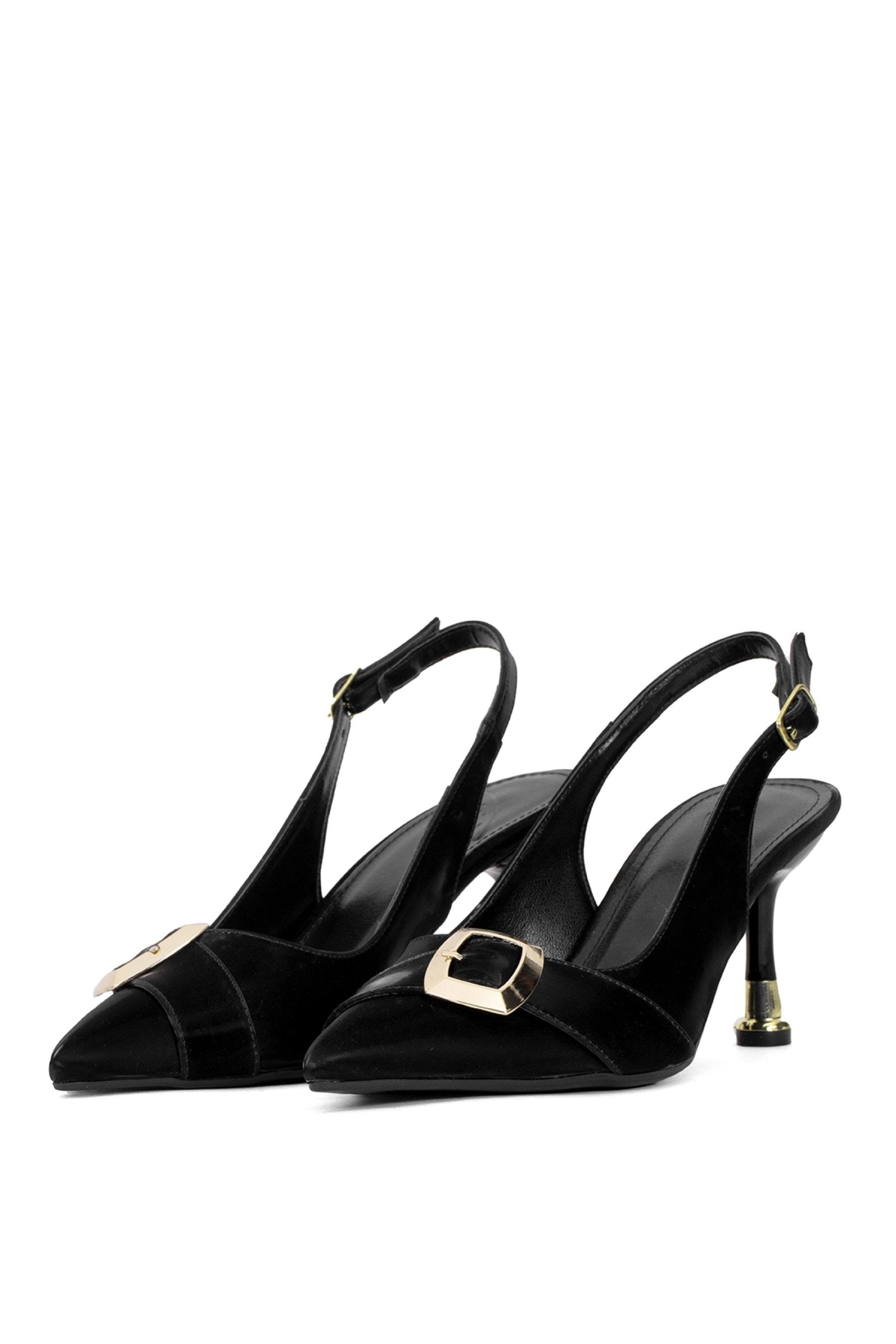 Elit CMR231T Kadın Klasik Topuklu Ayakkabı Siyah - Görsel 5